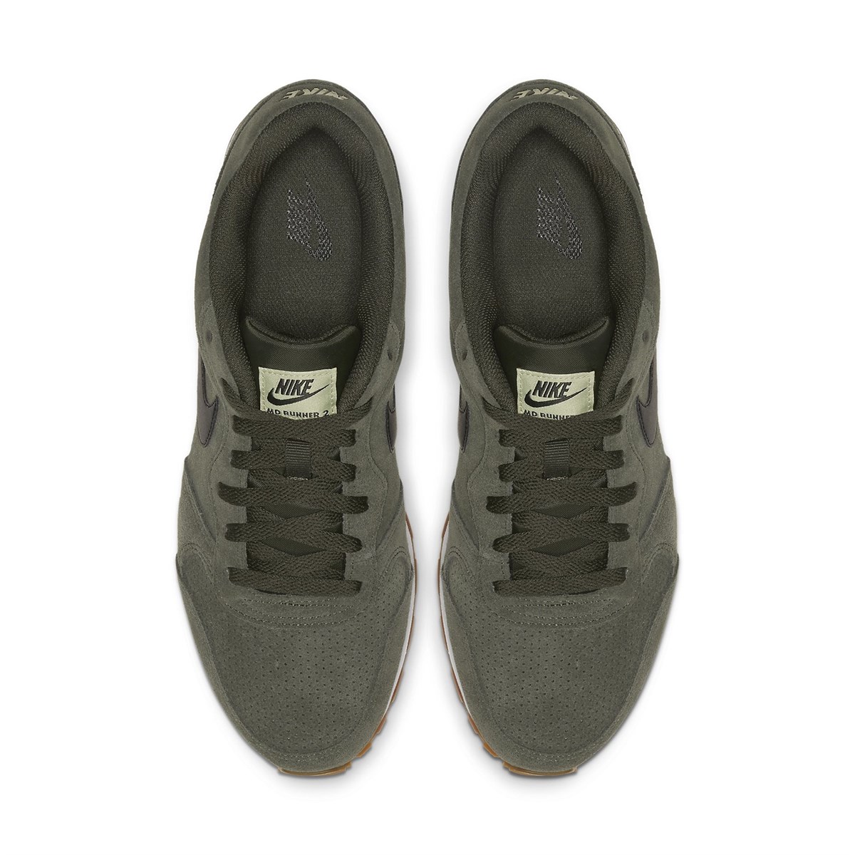 Nike Aq9211 300 Md Runner 2 Suede Erkek Spor Ayakkabi Haki