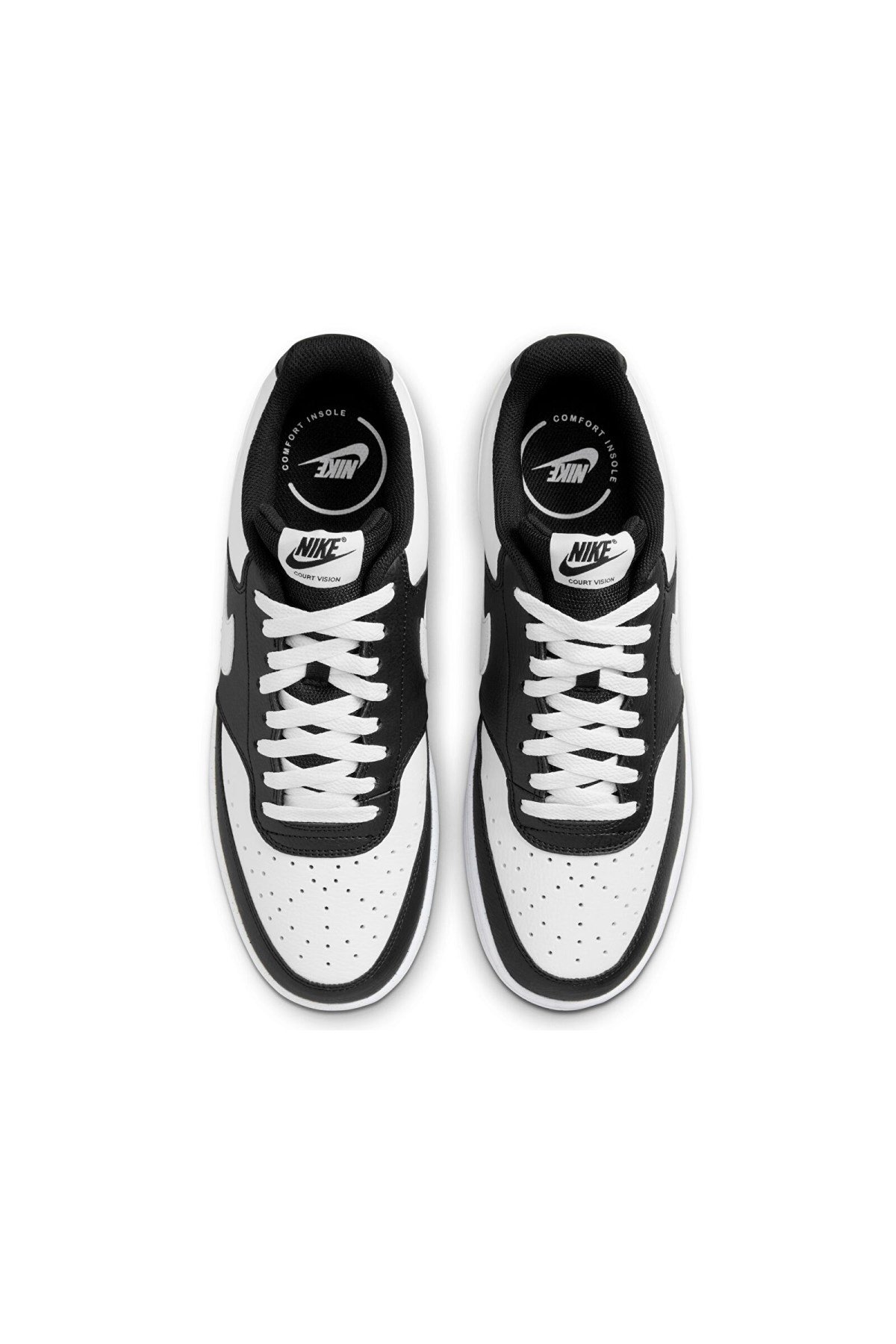 Nike Court Vision Lo Erkek Sneaker Ayakkabı HM9862-001 SİYAH-BEYAZ