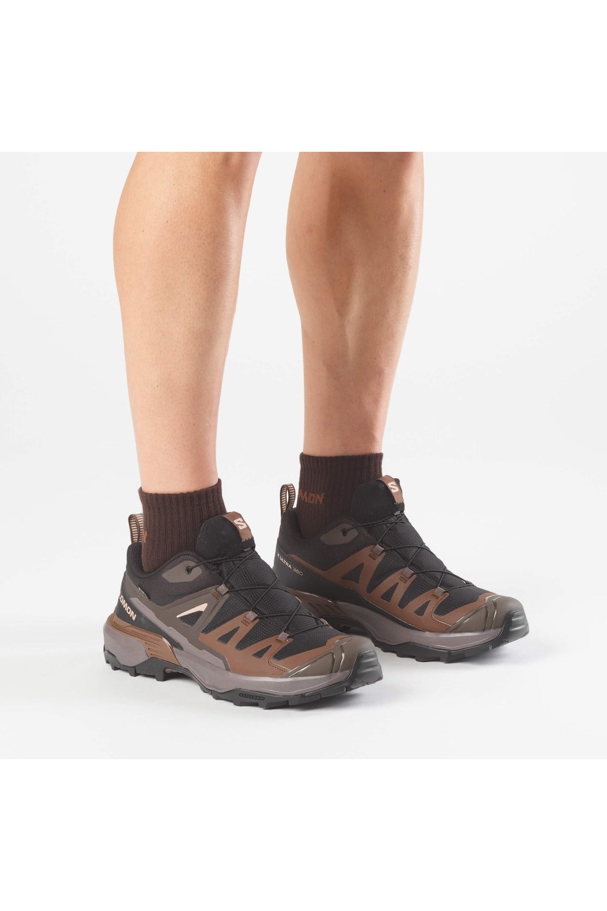 SALOMON 454733 X ULTRA 360 GORETEX ERKEK SPOR AYAKKABI SİYAH - KAHVE