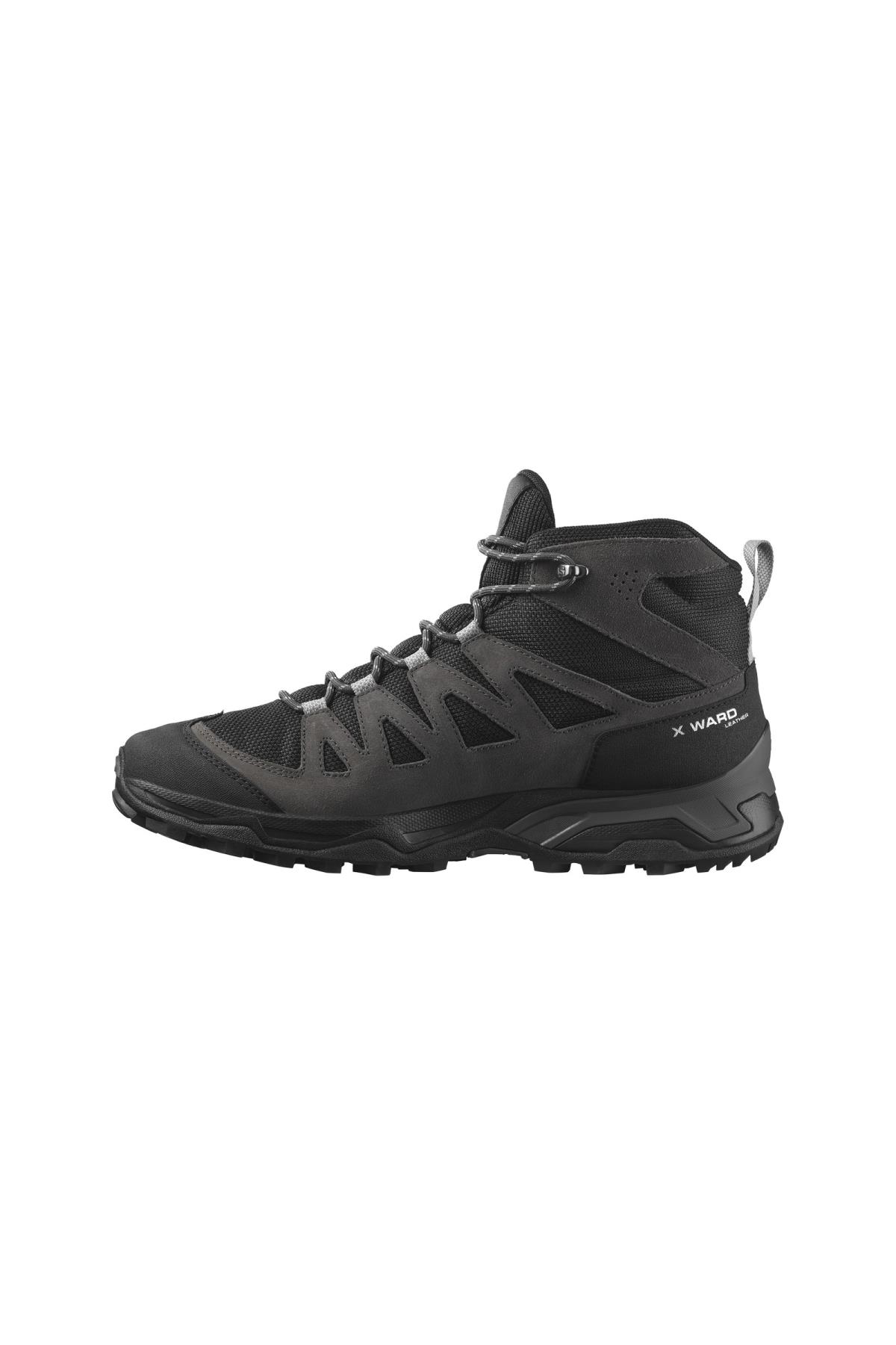 Salomon 471817 X Ward Leather Mid Goretex Erkek Ayakkabı SİYAH