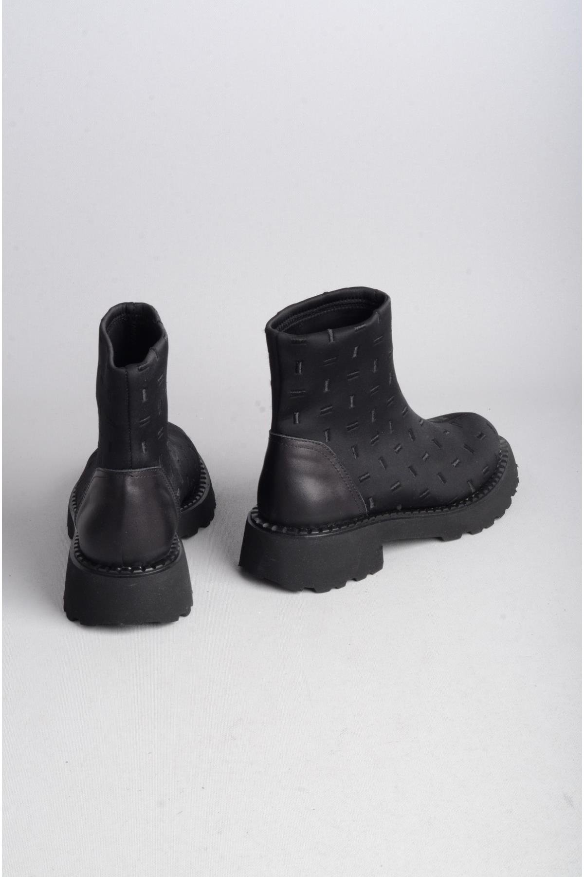 SEÇ 20797 KADIN STREÇ BOT  (Topuk Bou: 4 cm) SİYAH