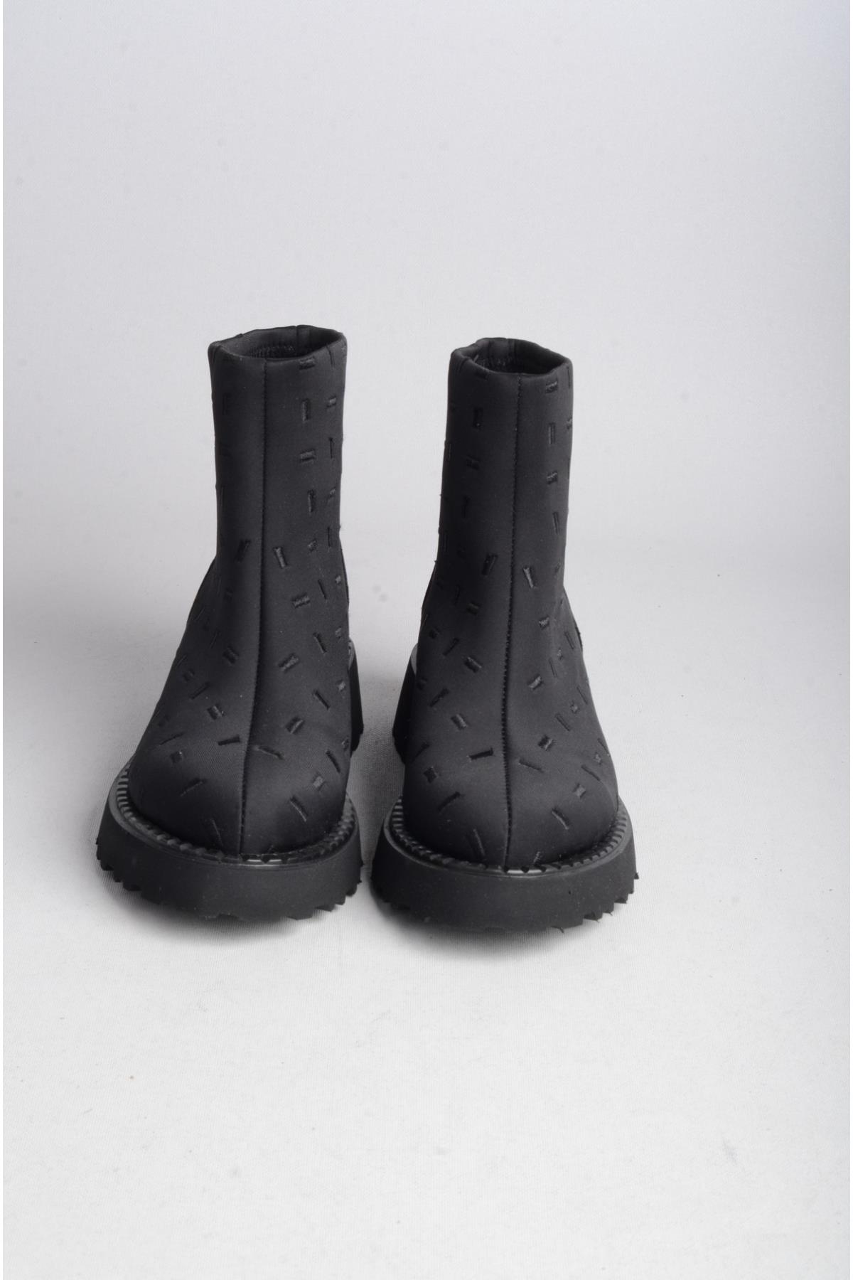 SEÇ 20797 KADIN STREÇ BOT  (Topuk Bou: 4 cm) SİYAH