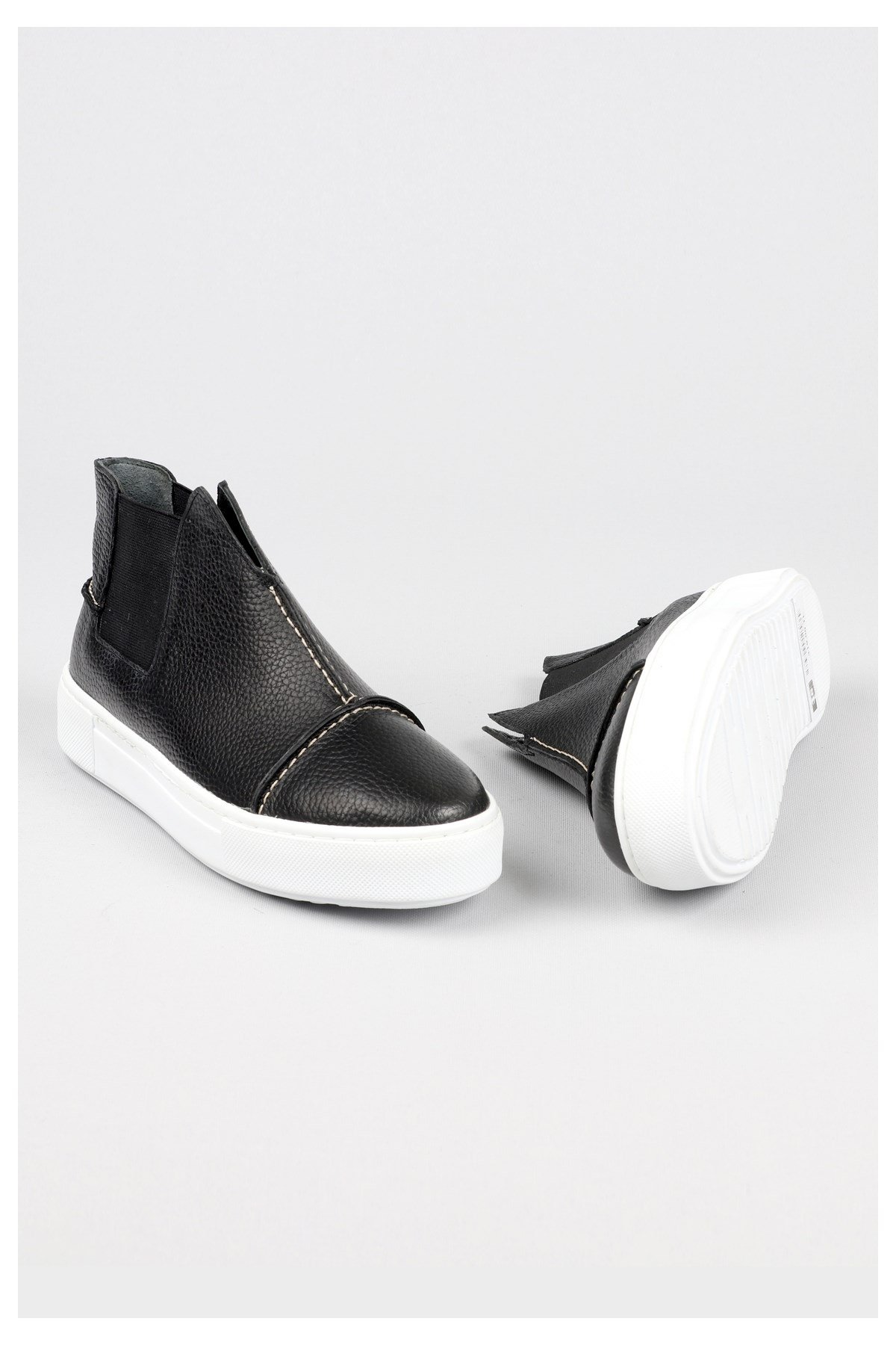Seç 2210 Hakiki Deri Sneakerskadin Ayakkabi Siyah