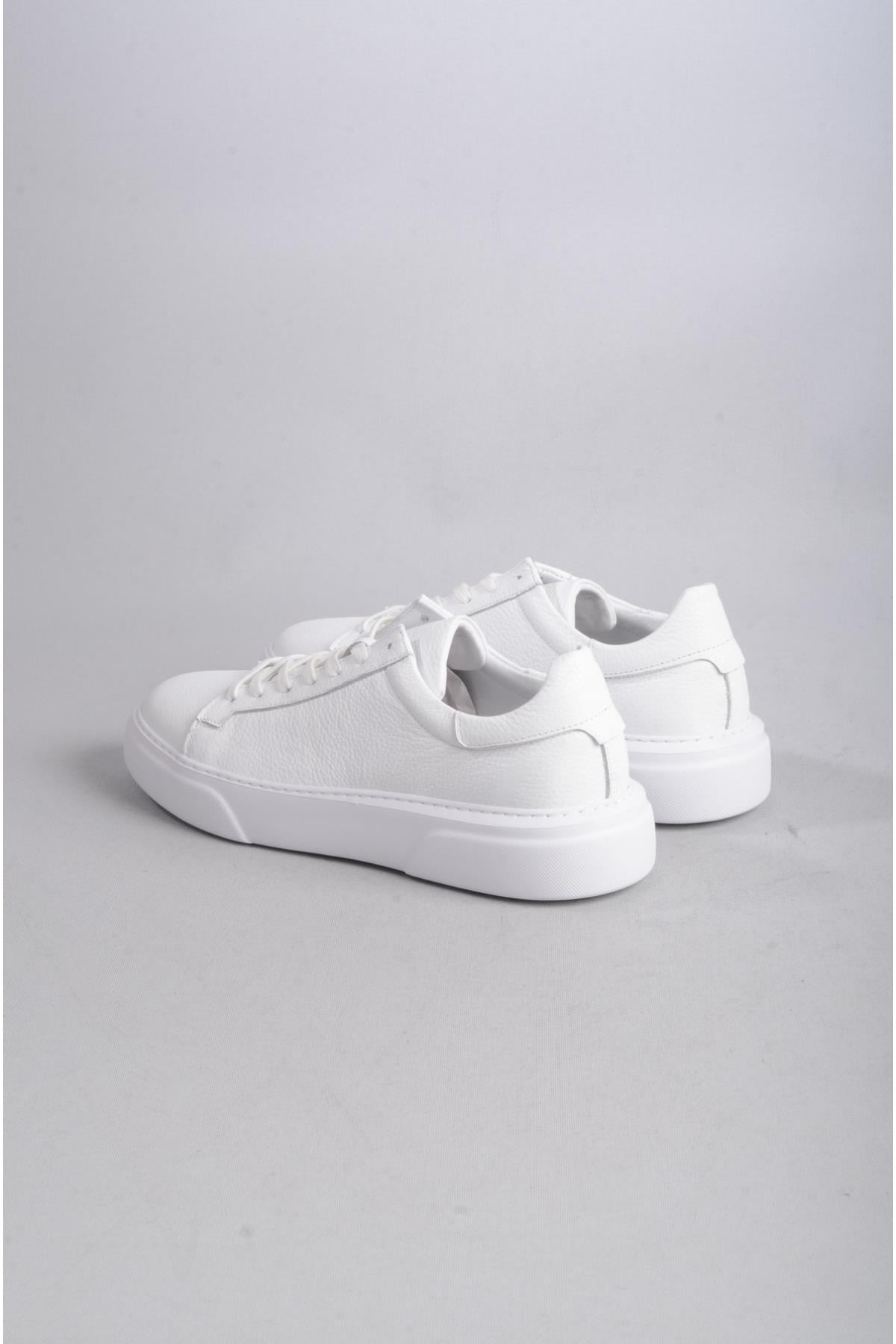 SEÇ 2501 HAKİKİ DERİ ERKEK SNEAKERS AYAKKABI BEYAZ