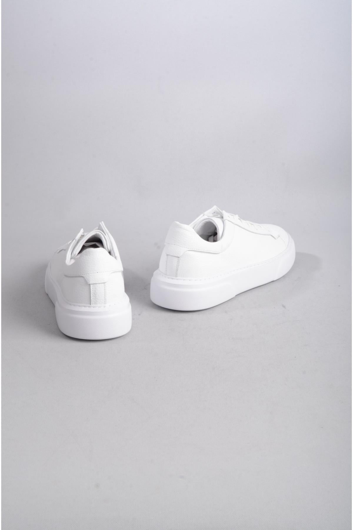 SEÇ 2501 HAKİKİ DERİ ERKEK SNEAKERS AYAKKABI BEYAZ