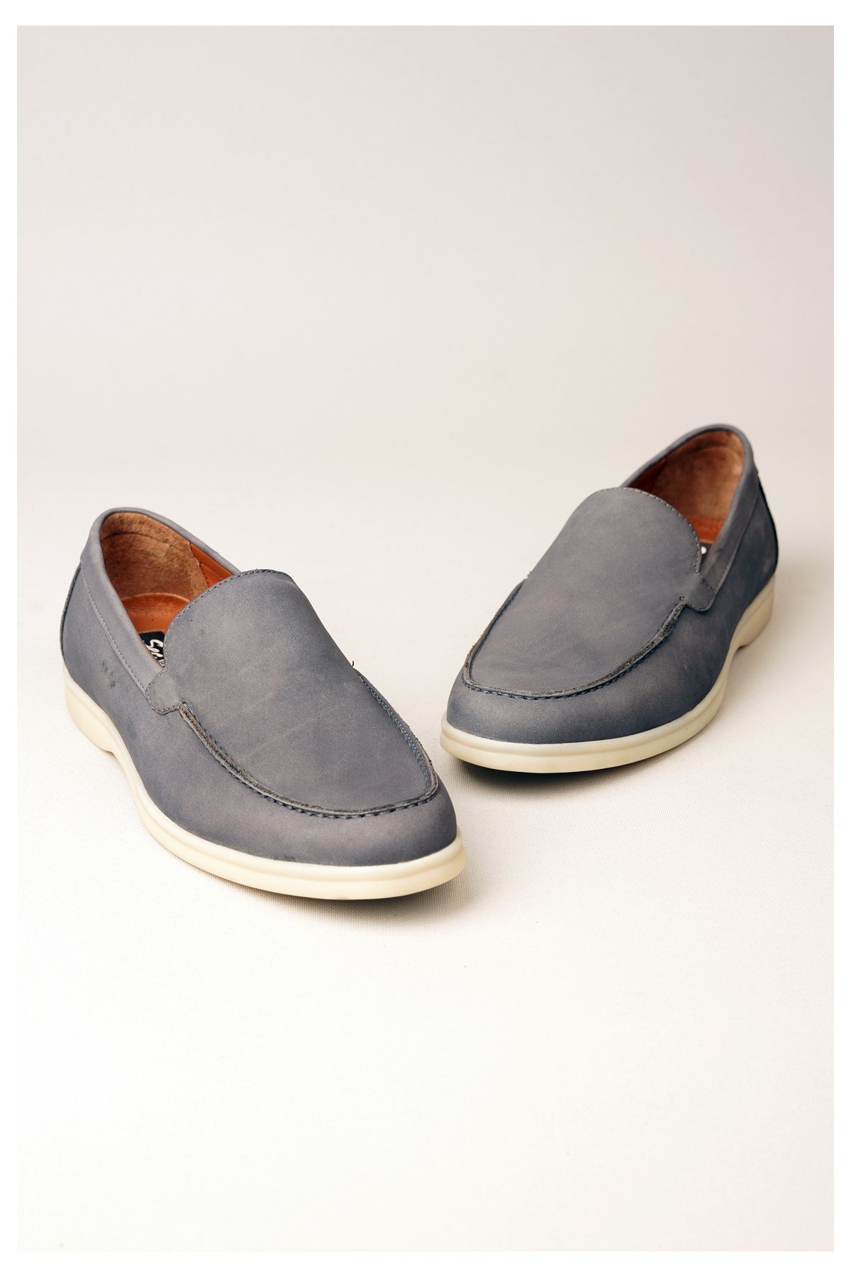 Seç 4439 Hakiki Deri Casual Erkek Ayakkabi Gri Süet