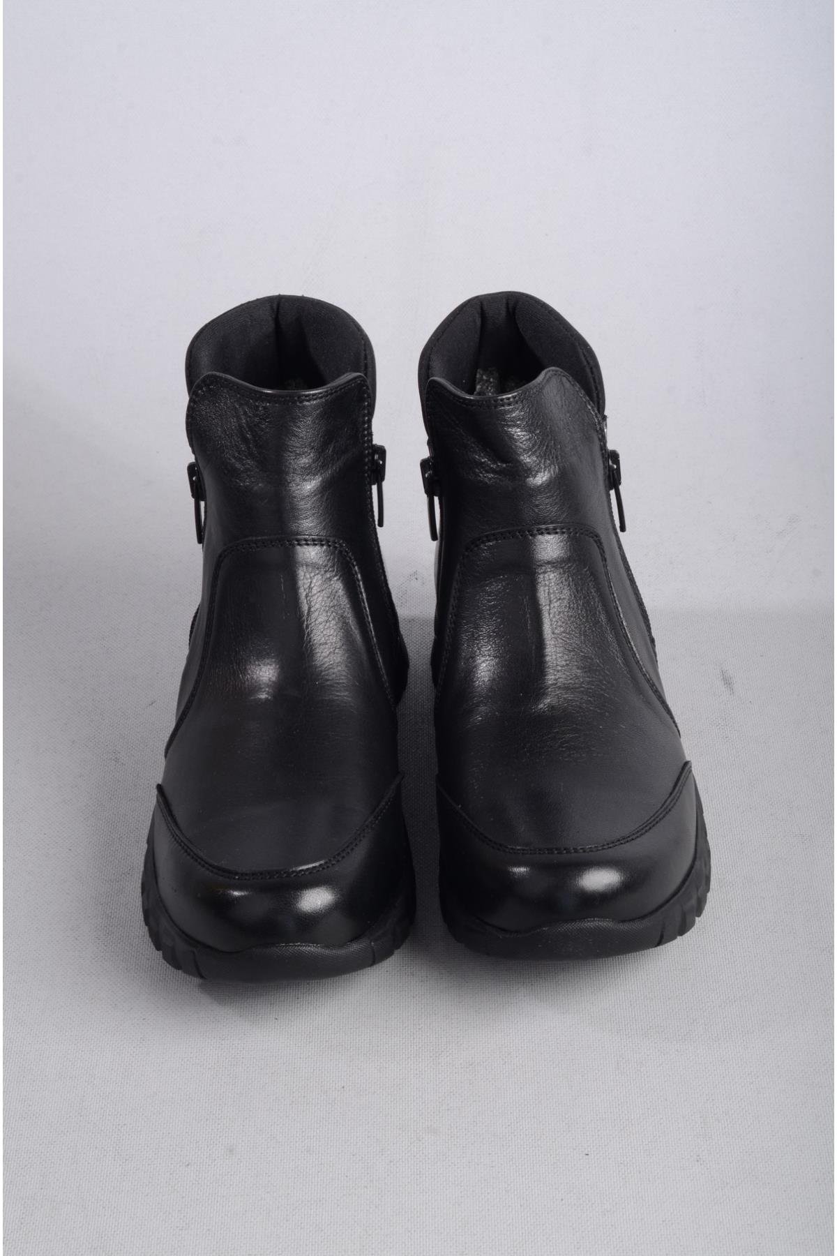 SEÇ 680 HAKİKİ DERİ ANATOMİK KADIN BOT SİYAH