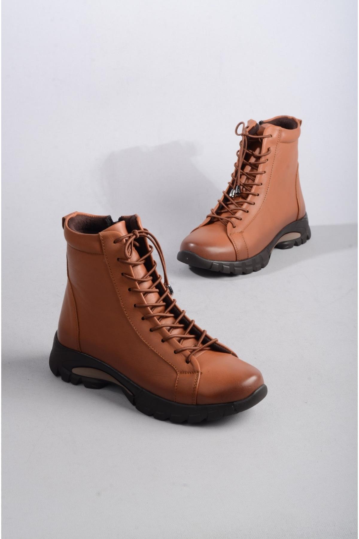 SEÇ 685 HAKİKİ DERİ ANATOMİK KADIN BOT TABA