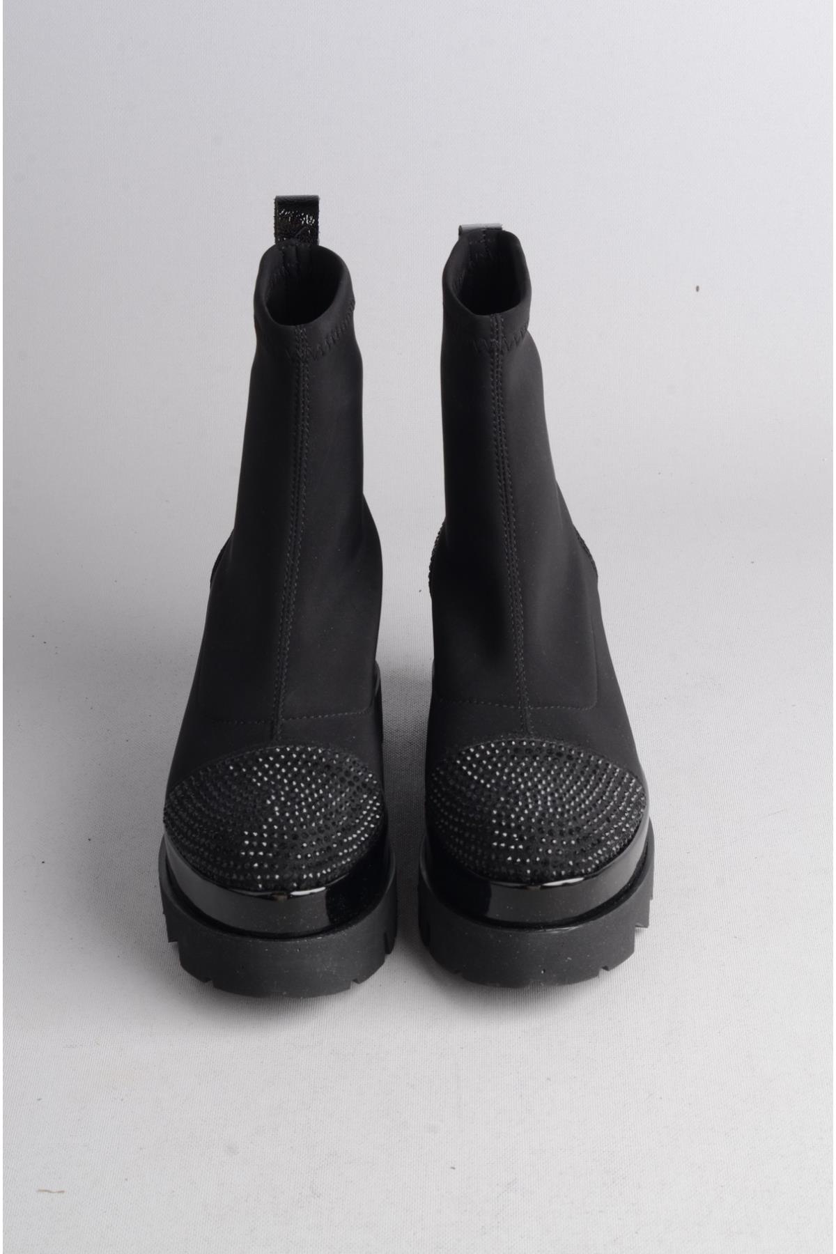 SEÇ 692412 STREÇ TAŞ DETAYLI ÖZEL TASARIM KADIN BOT