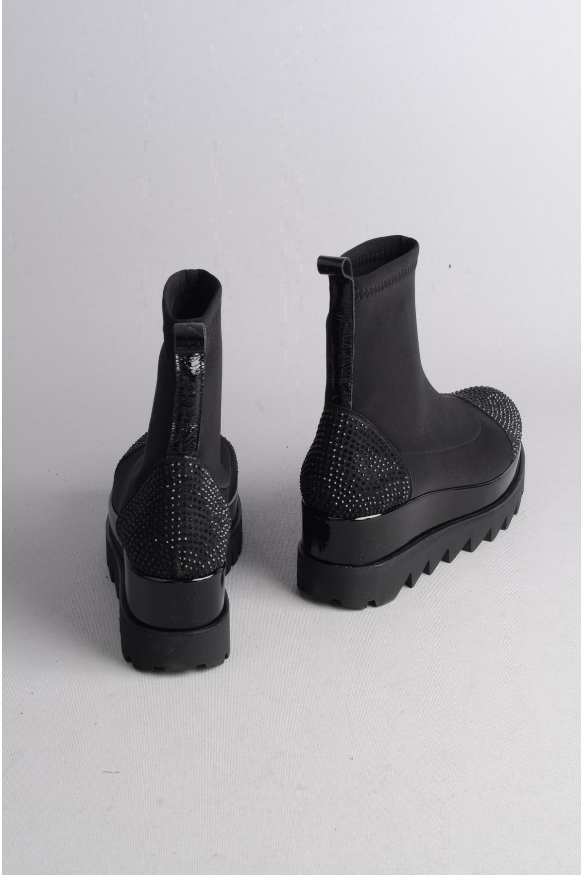 SEÇ 692412 STREÇ TAŞ DETAYLI ÖZEL TASARIM KADIN BOT