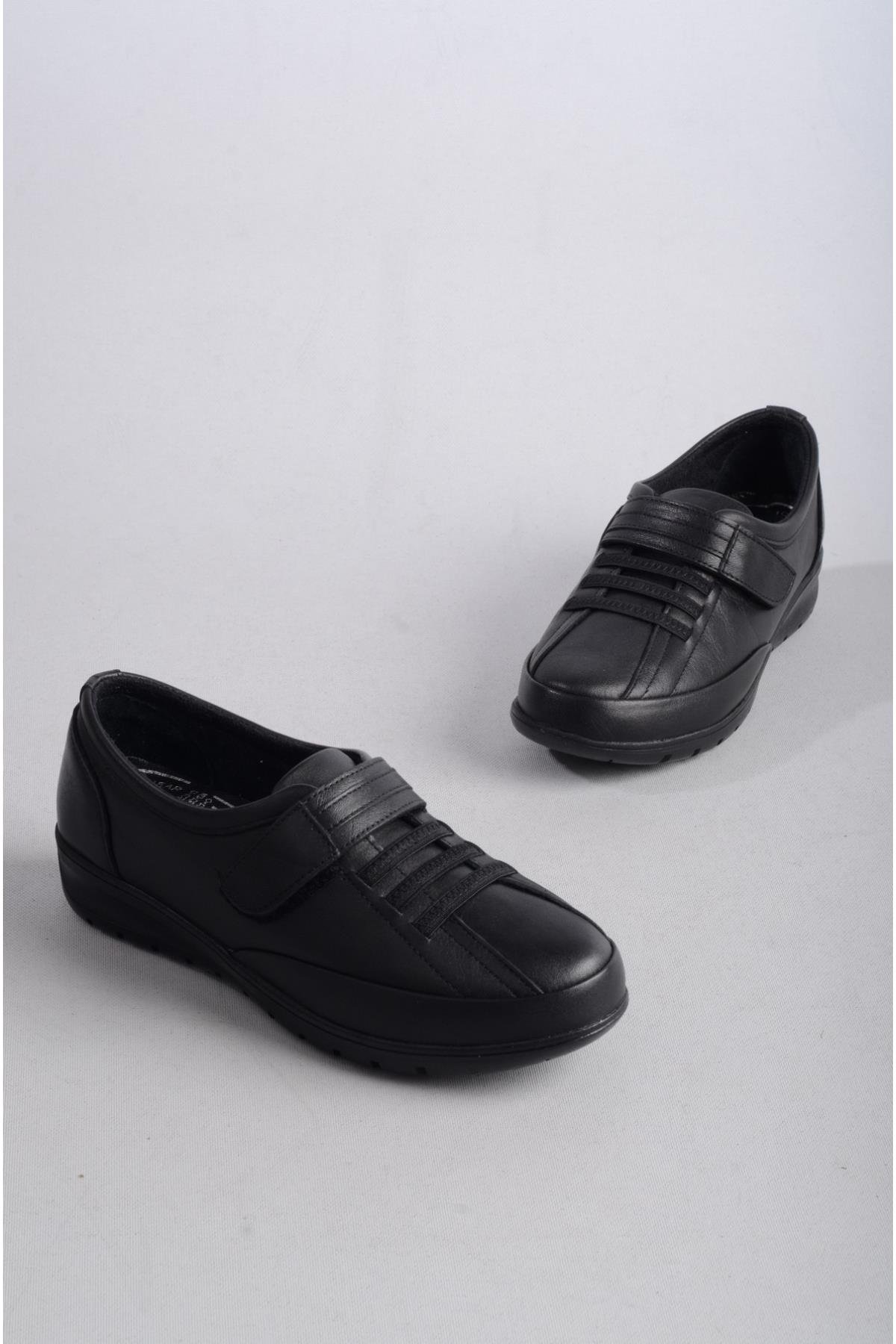 SEÇ 7679 HAKİKİ DERİ COMFORT KADIN AYAKKABI SİYAH