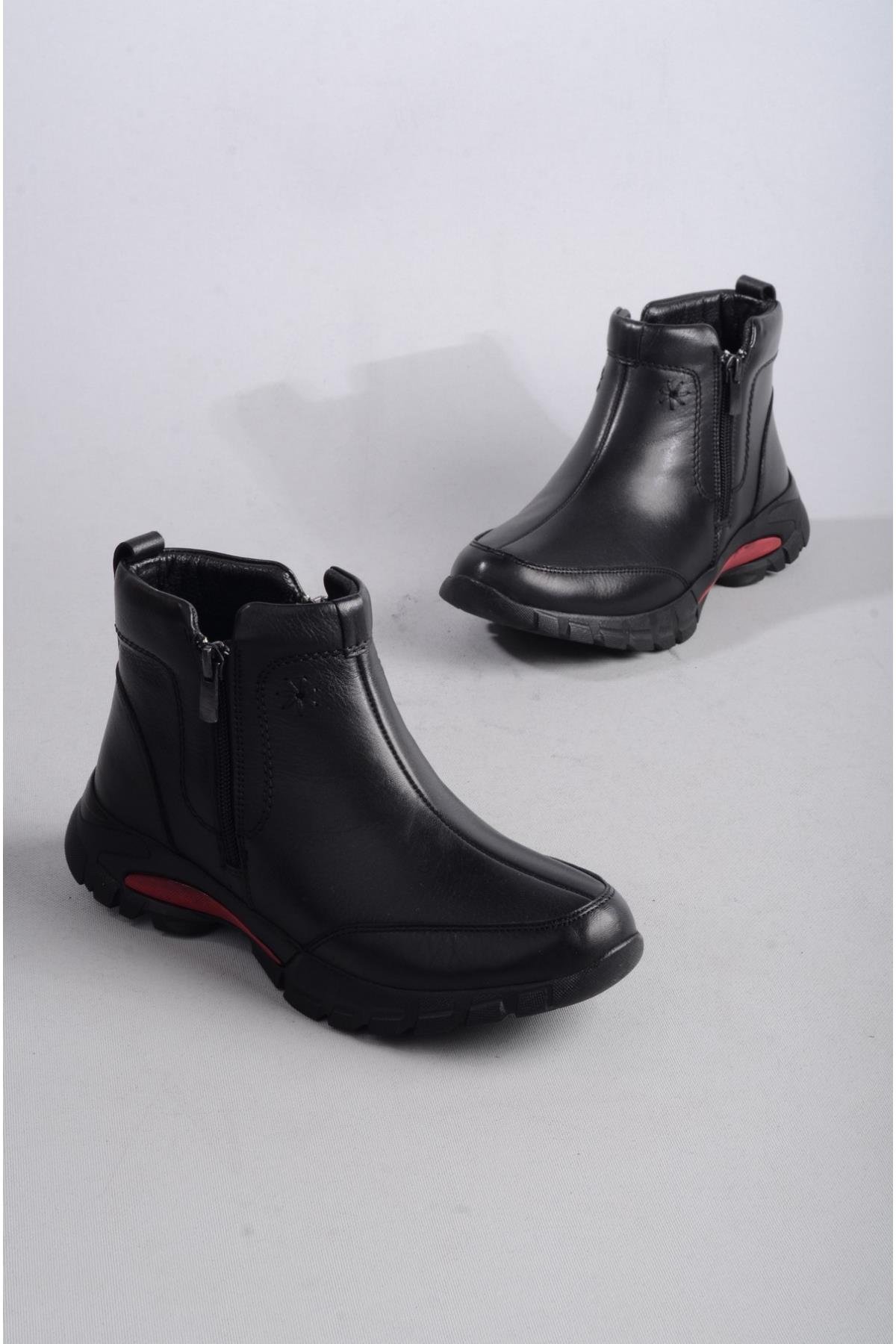 SEÇ 9399 HAKİKİ DERİ COMFORT KADIN BOT SİYAH