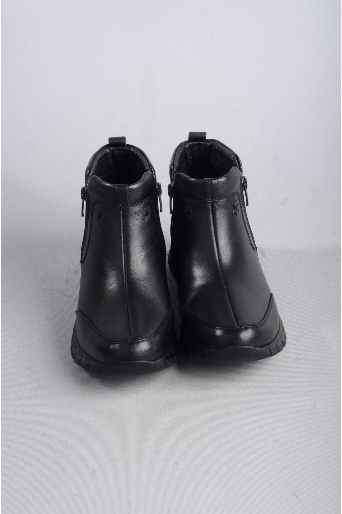 SEÇ 9399 HAKİKİ DERİ COMFORT KADIN BOT SİYAH