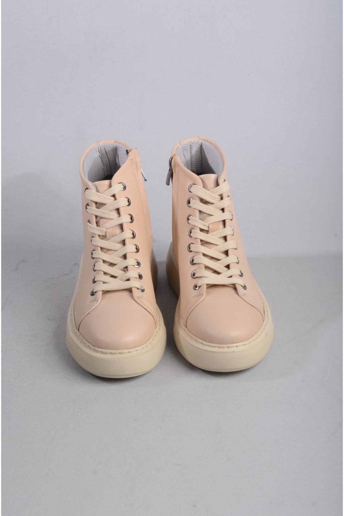 SEÇ D2210 HAKİKİ DERİ CASUAL BOT BEJ