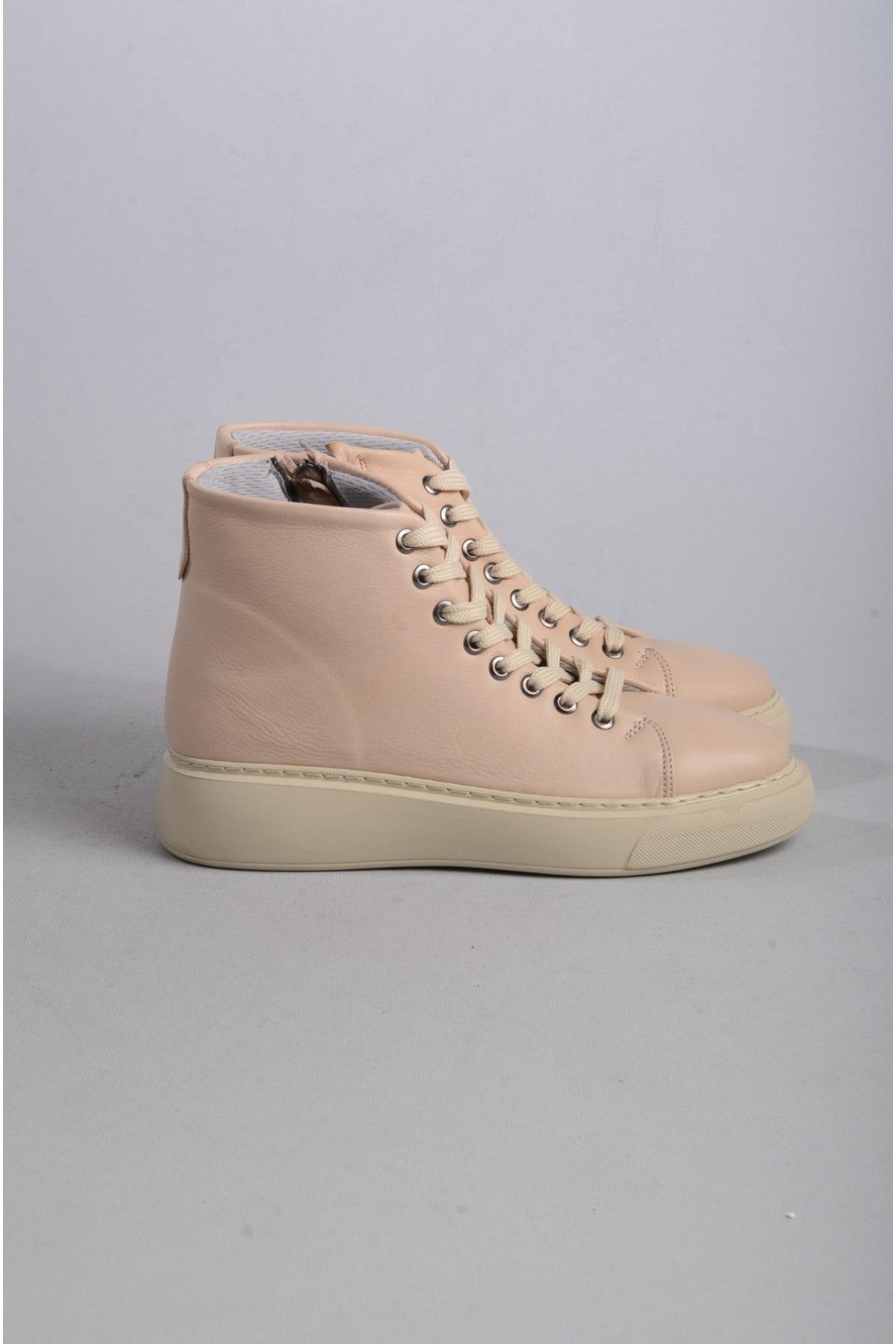 SEÇ D2210 HAKİKİ DERİ CASUAL BOT BEJ