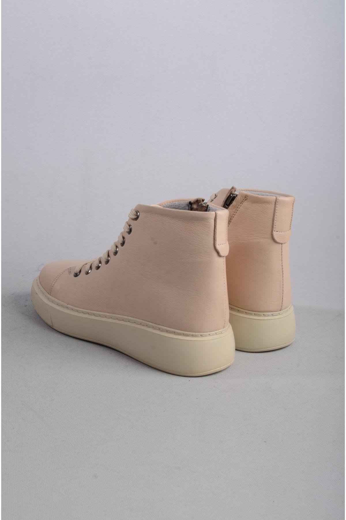 SEÇ D2210 HAKİKİ DERİ CASUAL BOT BEJ