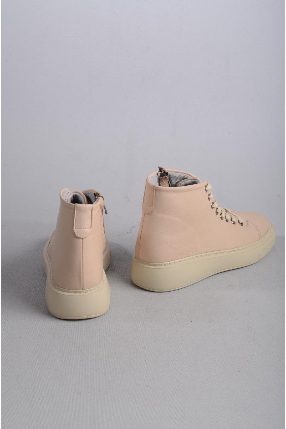 SEÇ D2210 HAKİKİ DERİ CASUAL BOT BEJ
