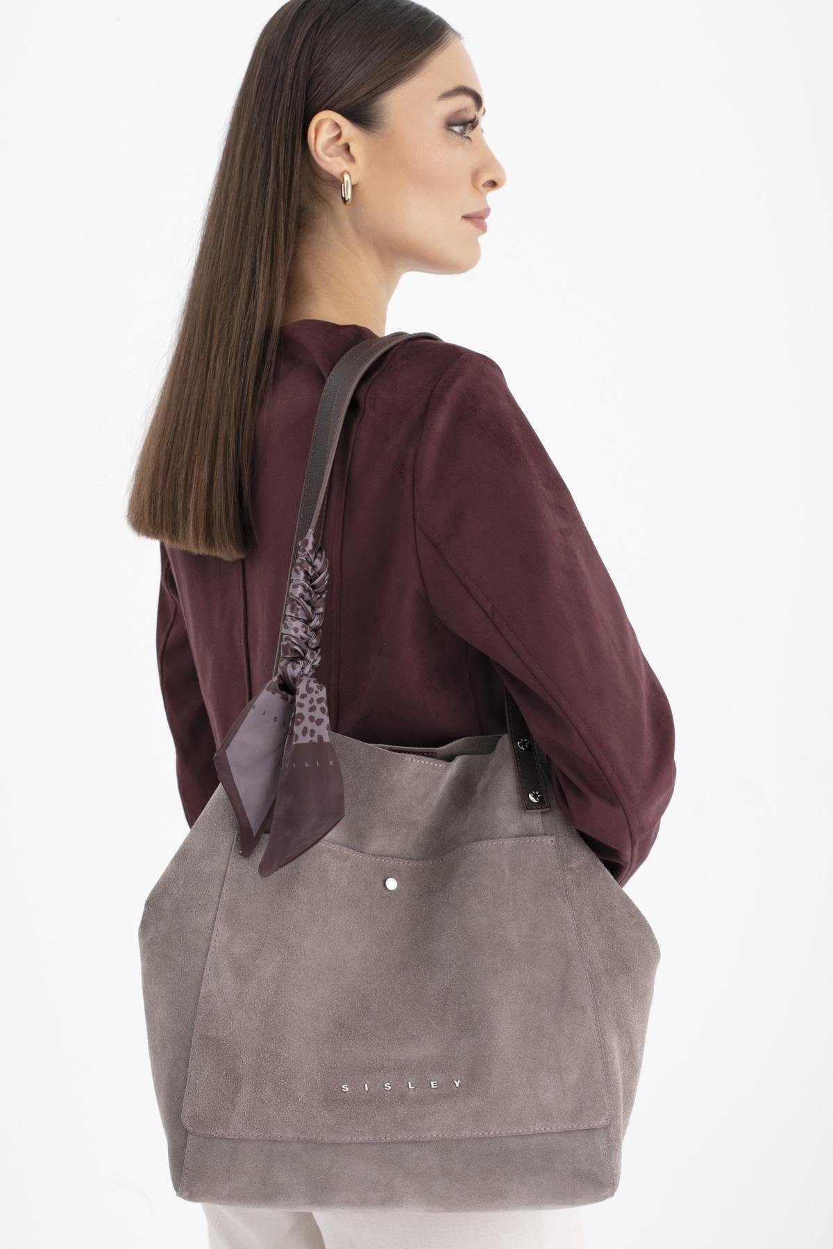 Sisley Kol Çantası  SLY303 TAŞ-KAHVE