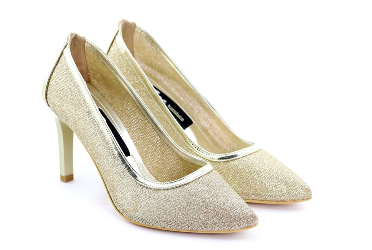 Slt 78 Stiletto Topuklu Ayakkabi Altin