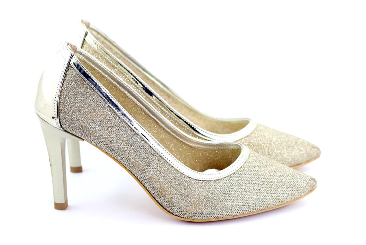 Slt 78 Stiletto Topuklu Ayakkabi Altin