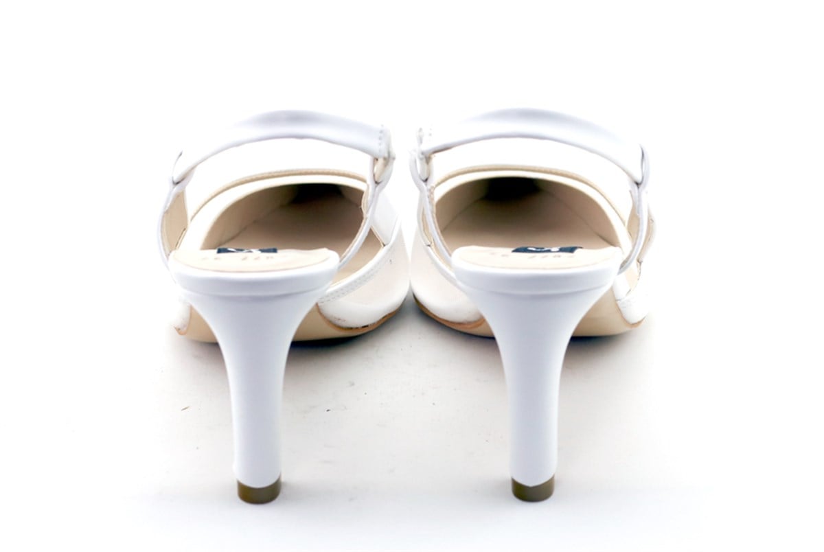 Şnk 7677 Stiletto Topuklu Ayakkabi Beyaz