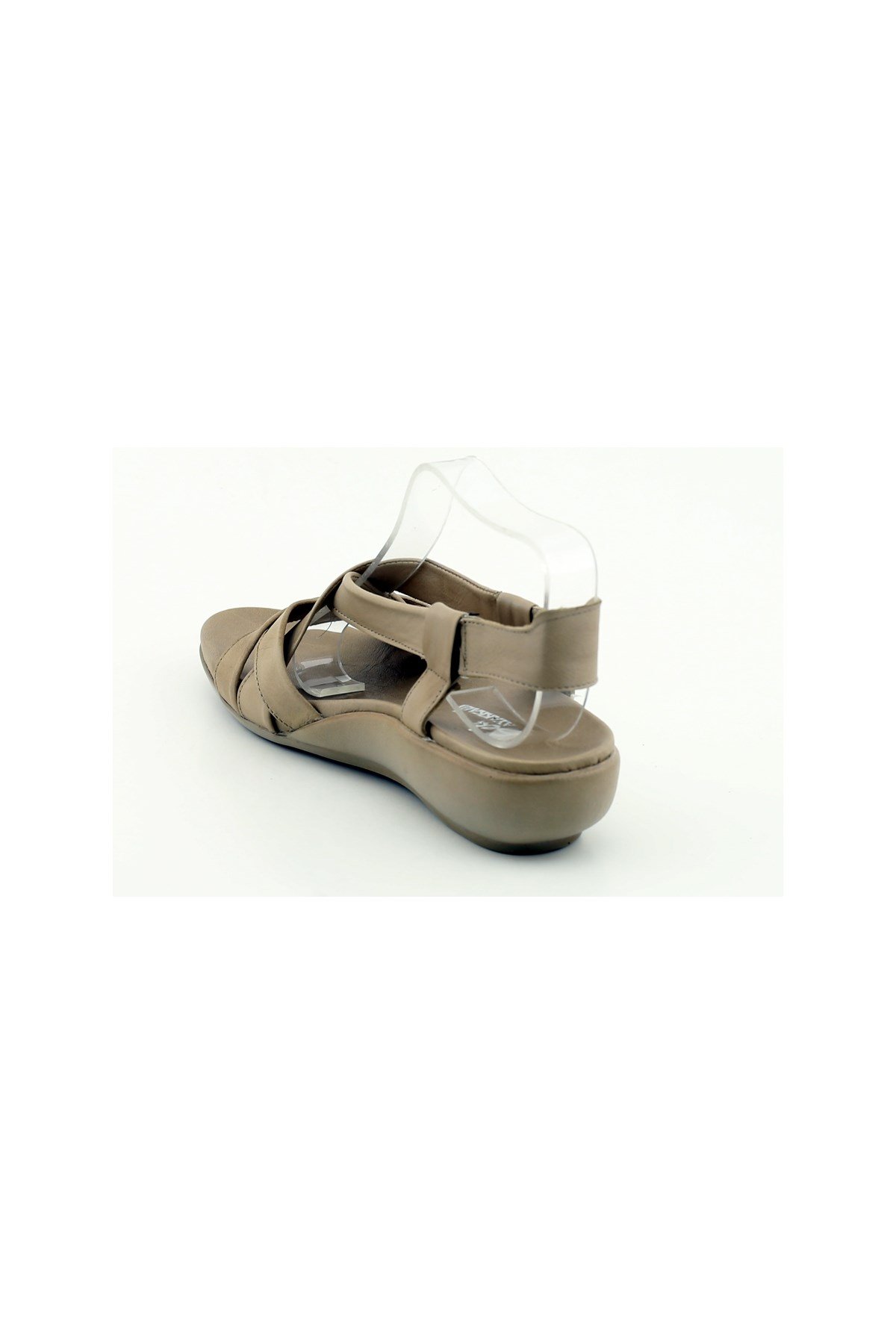 Zyn 9038 Hakiki Deri Kadin Anatomik Sandalet Kum