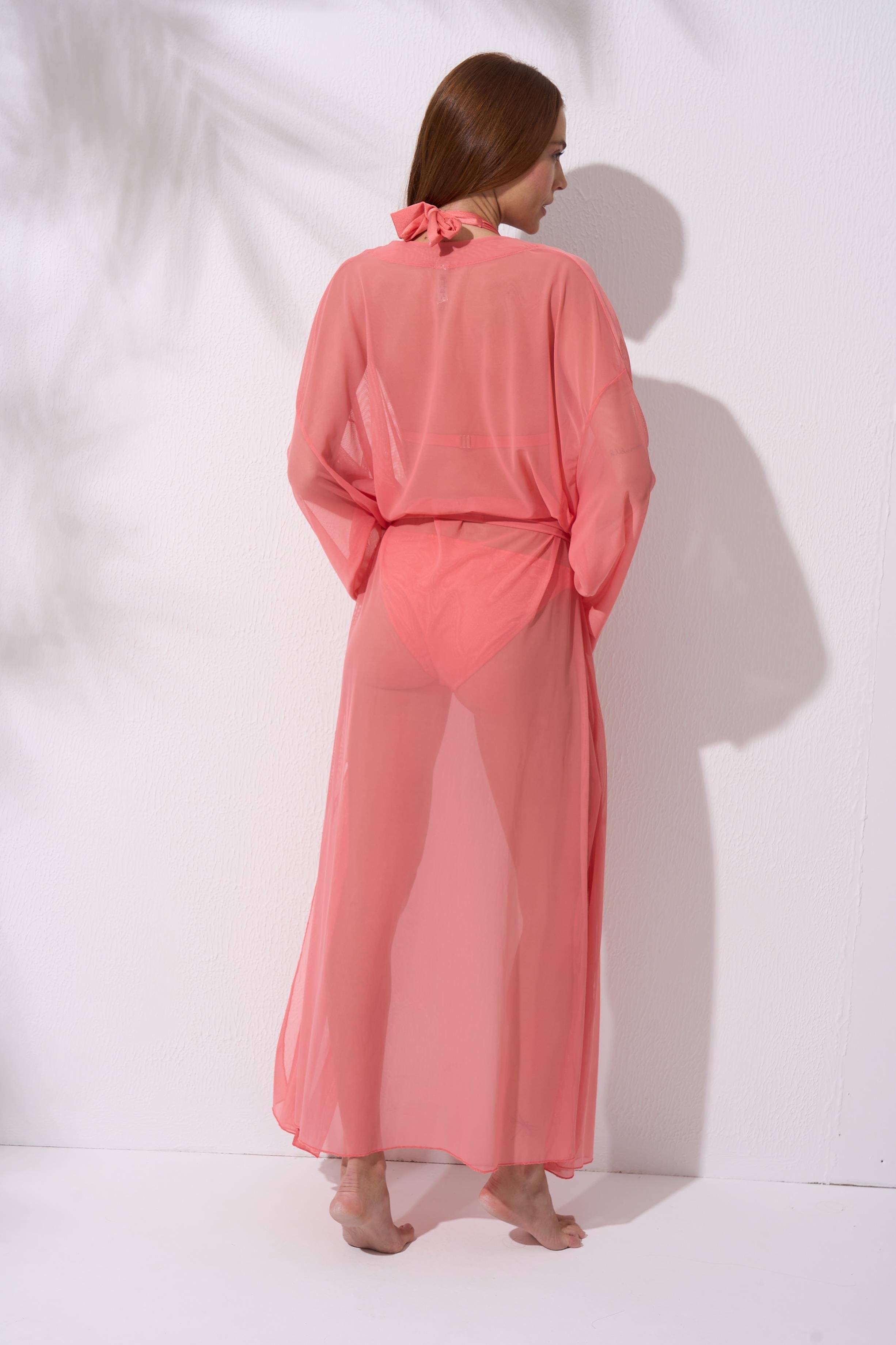 mayostorePierre CardinPAREOPierre Cardin Bağlamalı Uzun Kaftan Tunik Nektarin 241812
