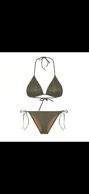 mayostoreaquellaÜçgen Bikini ModelleriAquella Akordiyon Üçgen Bikini Takımı Yeşil 210-1017