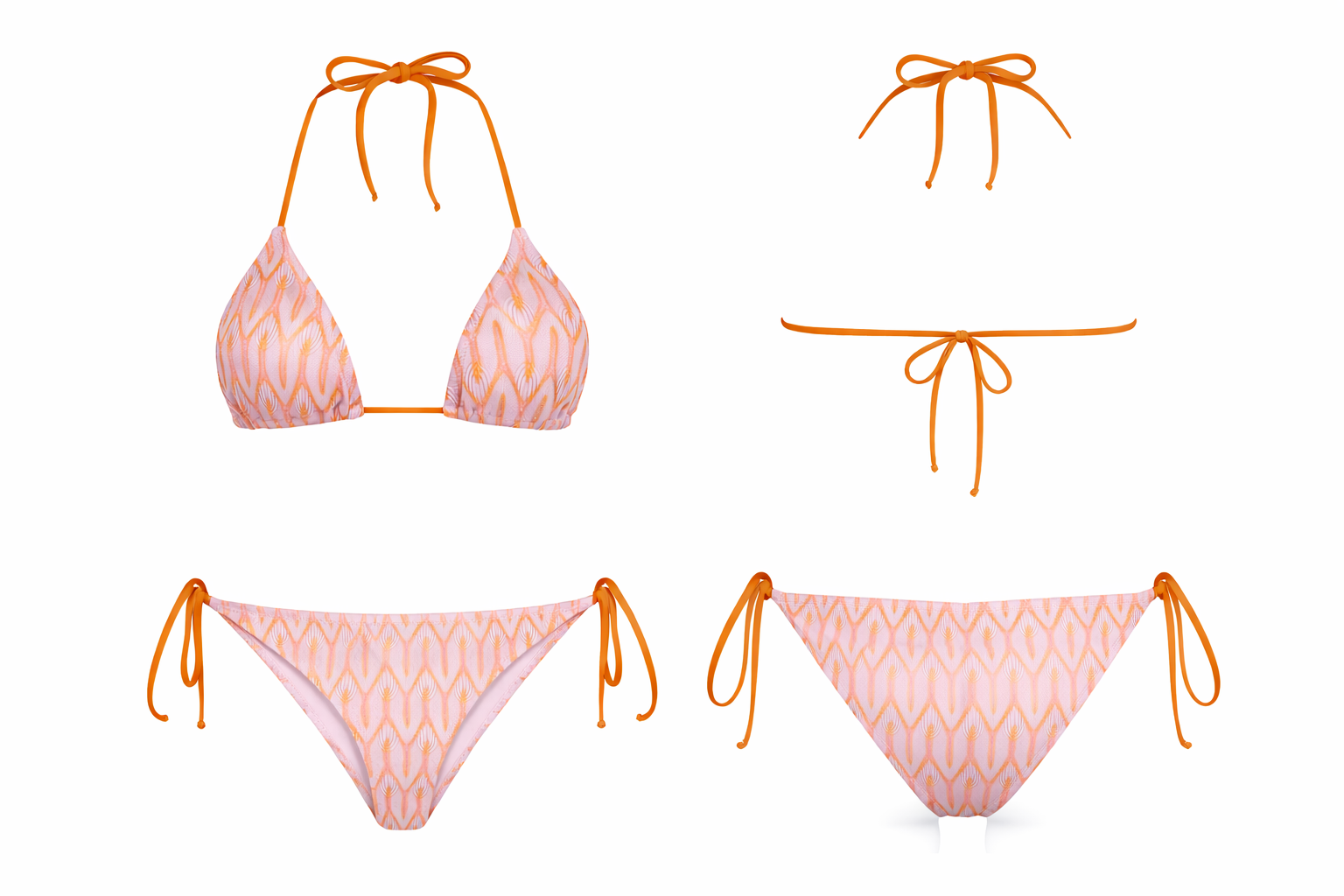 mayostoreaquellaÜçgen Bikini ModelleriAquella Dokulu Üçgen Bikini Takımı Lila 210-1266