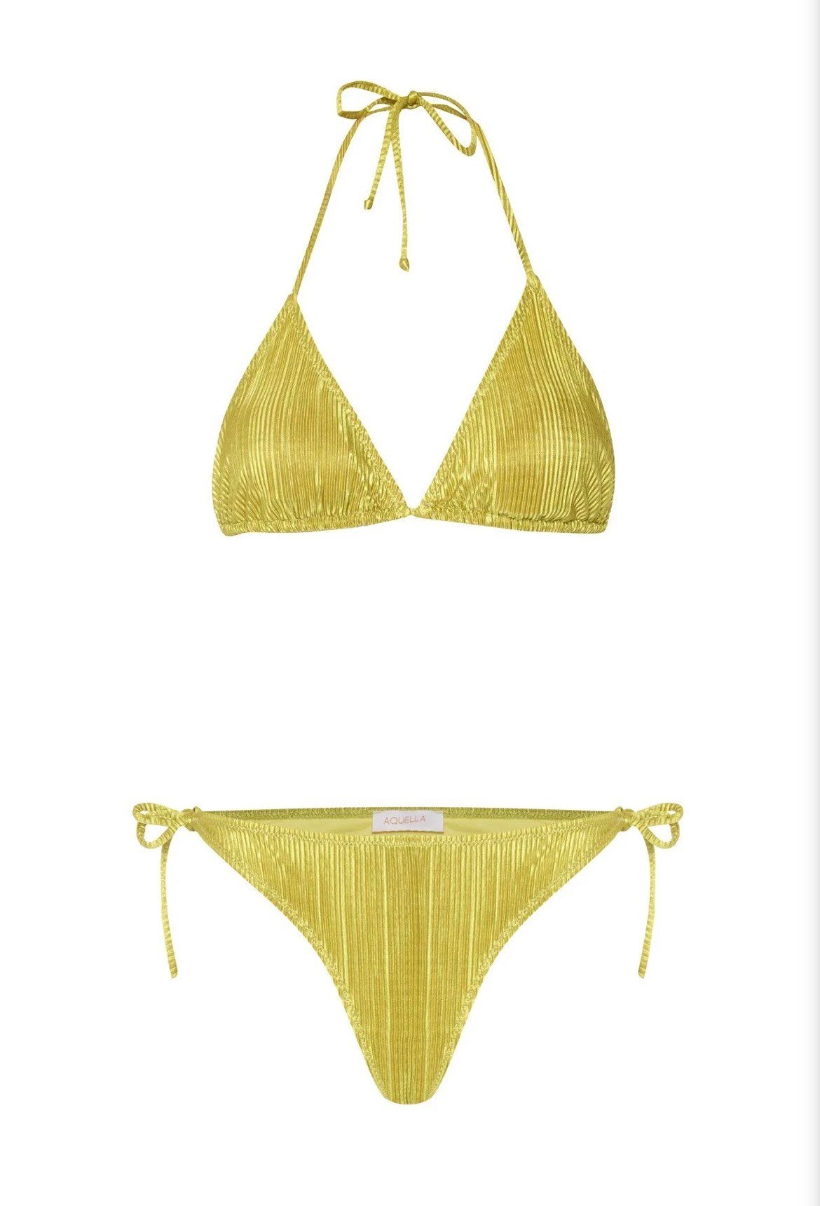 mayostoreaquellaÜçgen Bikini ModelleriAquella Akordiyon Üçgen Bikini Takımı Fıstık Yeşil 210-1448