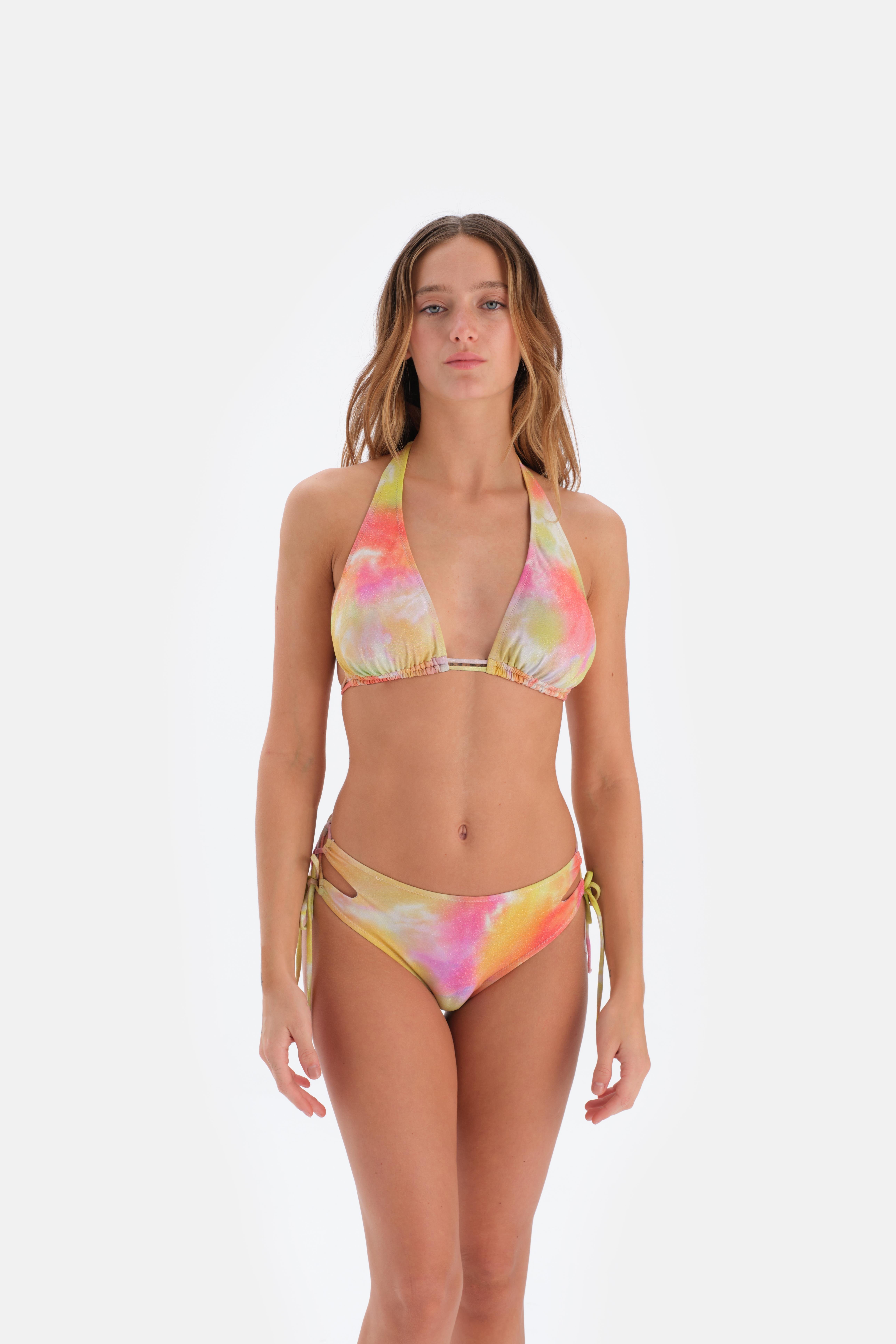 mayostoreArgentoÜçgen Bikini Modelleri Eros Yeni Sezon Geniş Üçgen Bikini Takımı Turuncu 3047BK