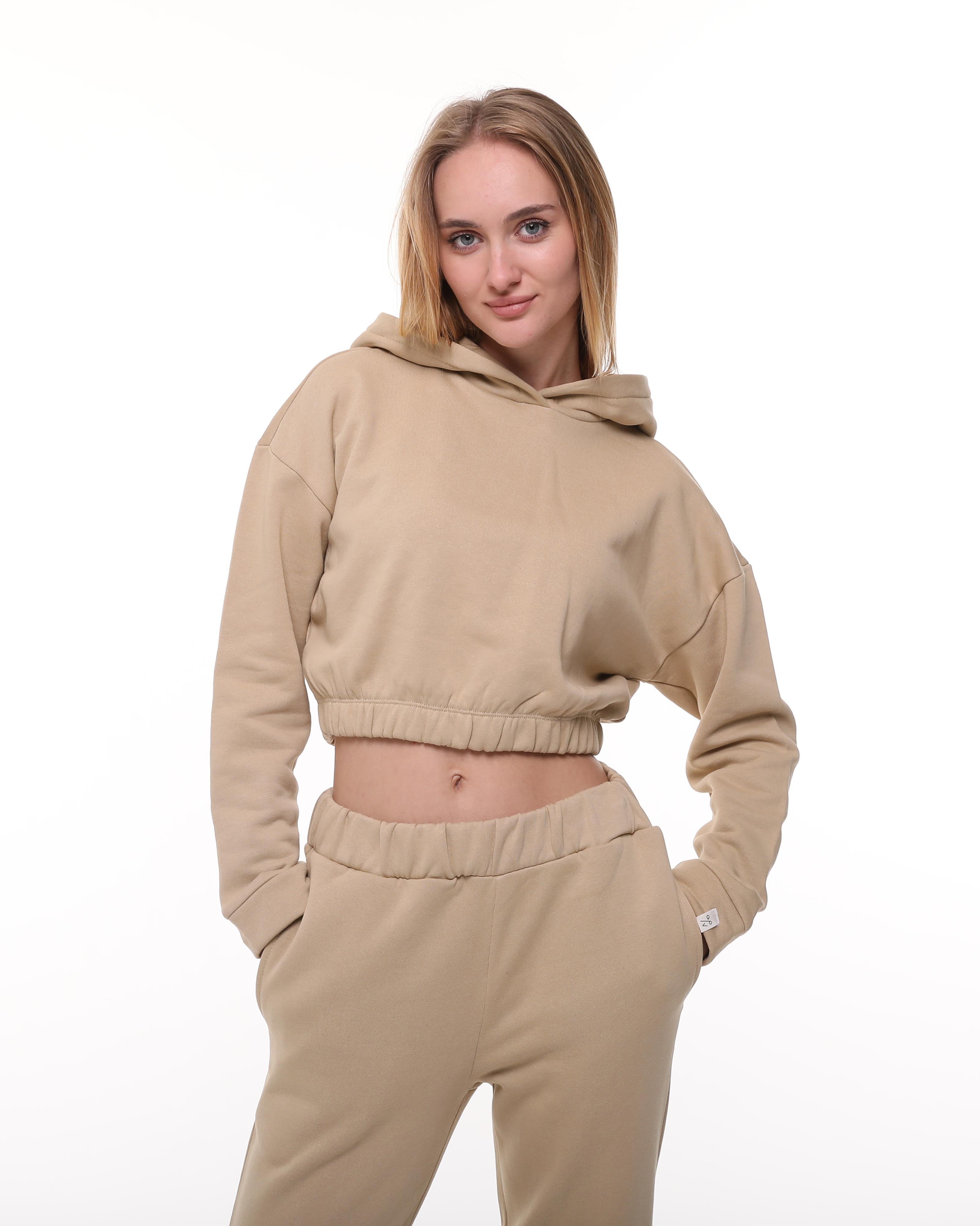 Bej Şardonlu Sweatshirt
