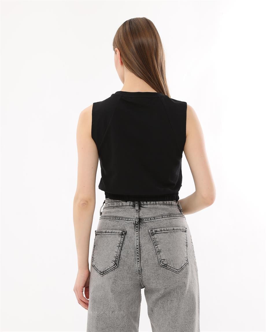 Belden Lastikli Crop