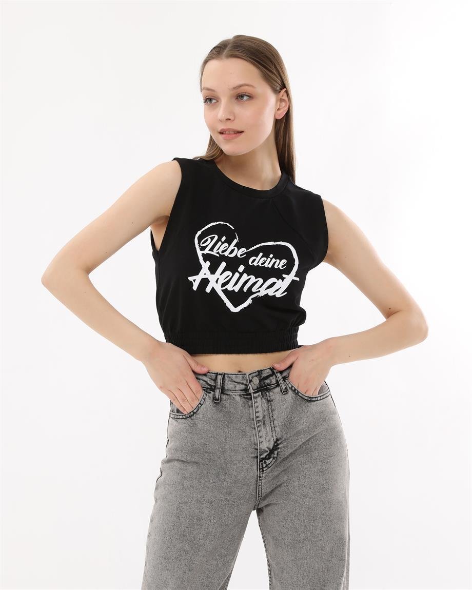Belden Lastikli Crop