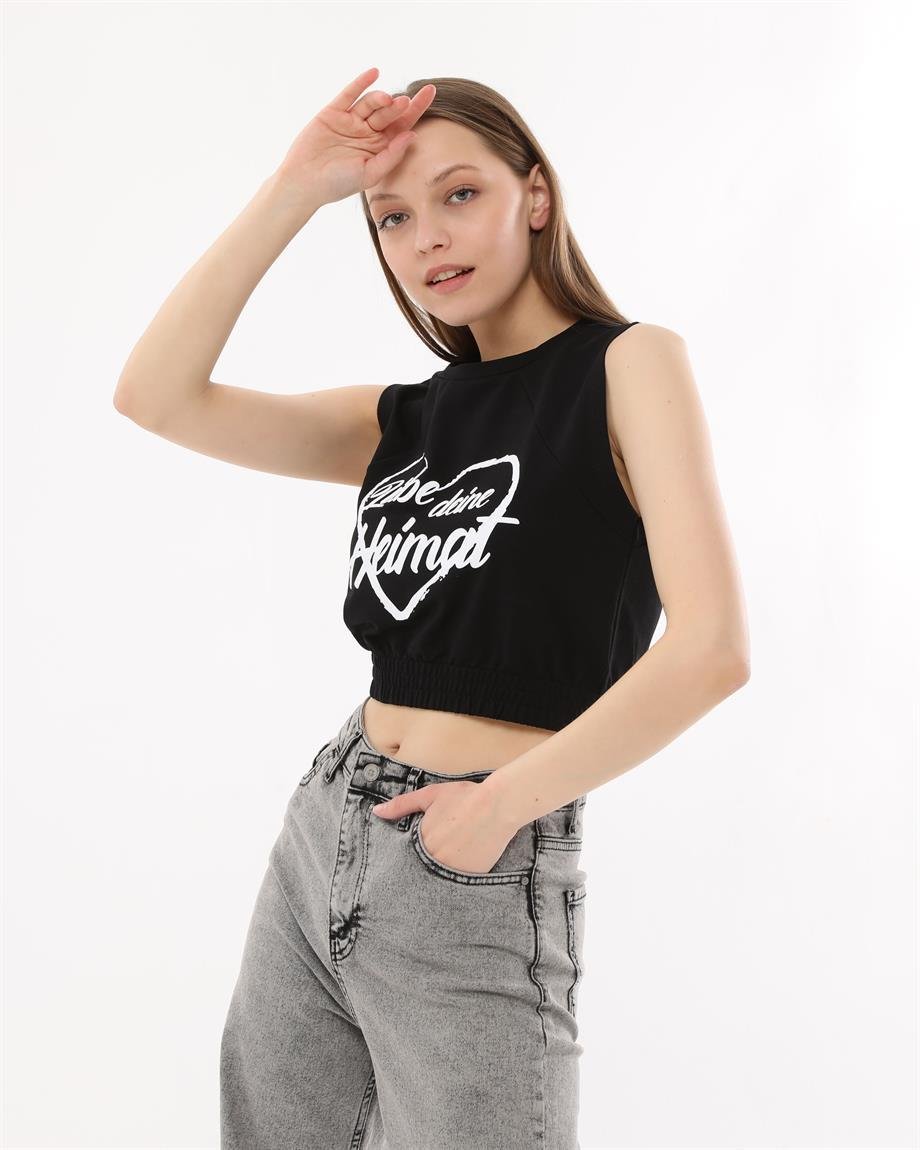 Belden Lastikli Crop