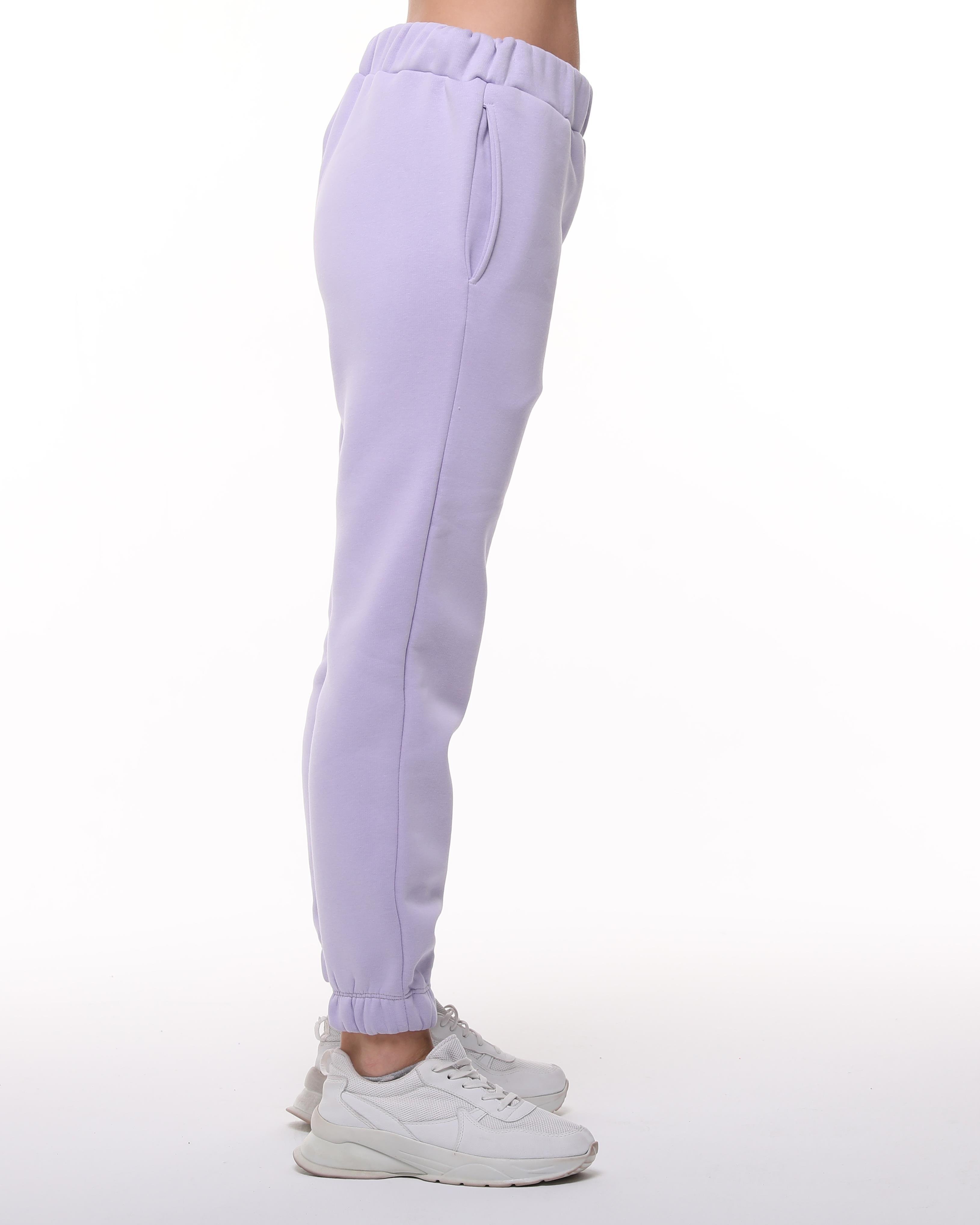 Lila Jogger Şardonlu Eşofman Altı