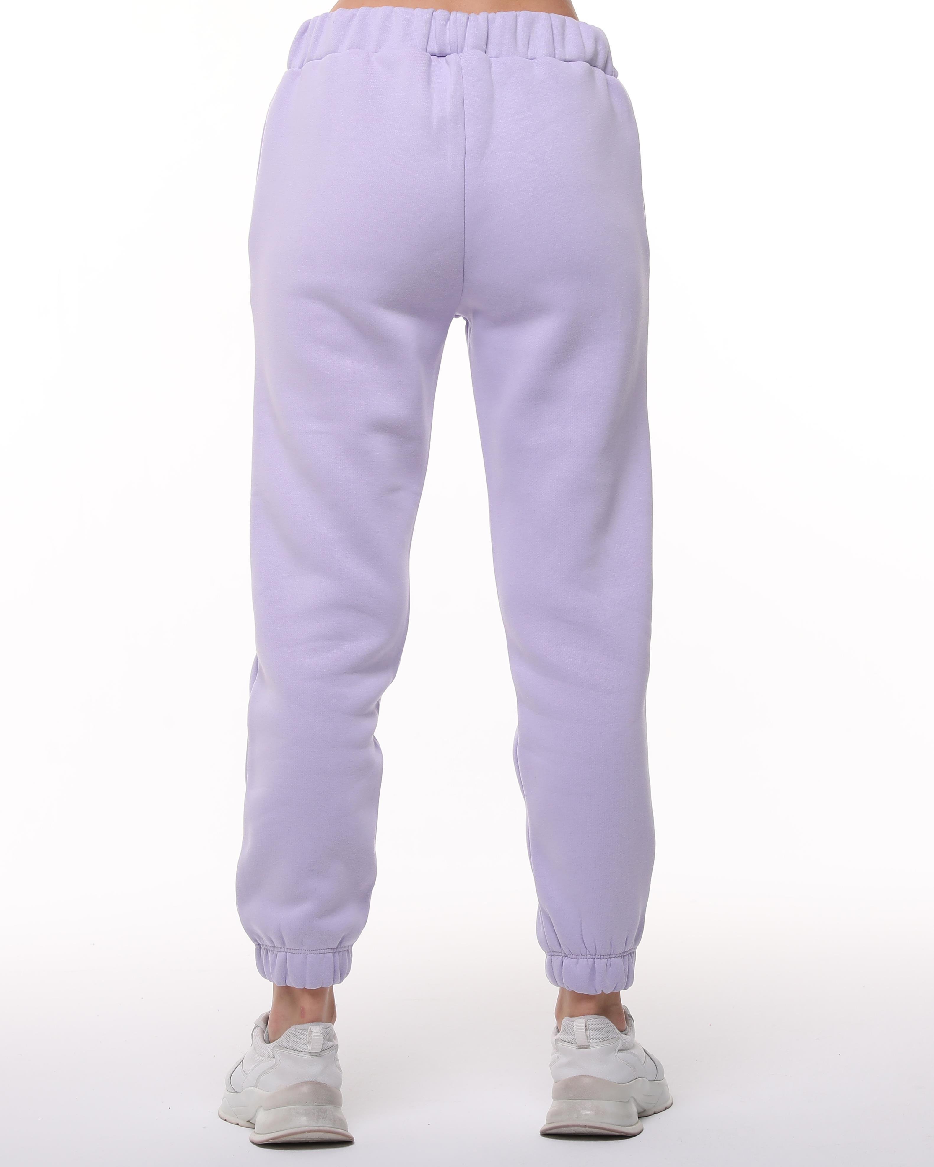 Lila Jogger Şardonlu Eşofman Altı