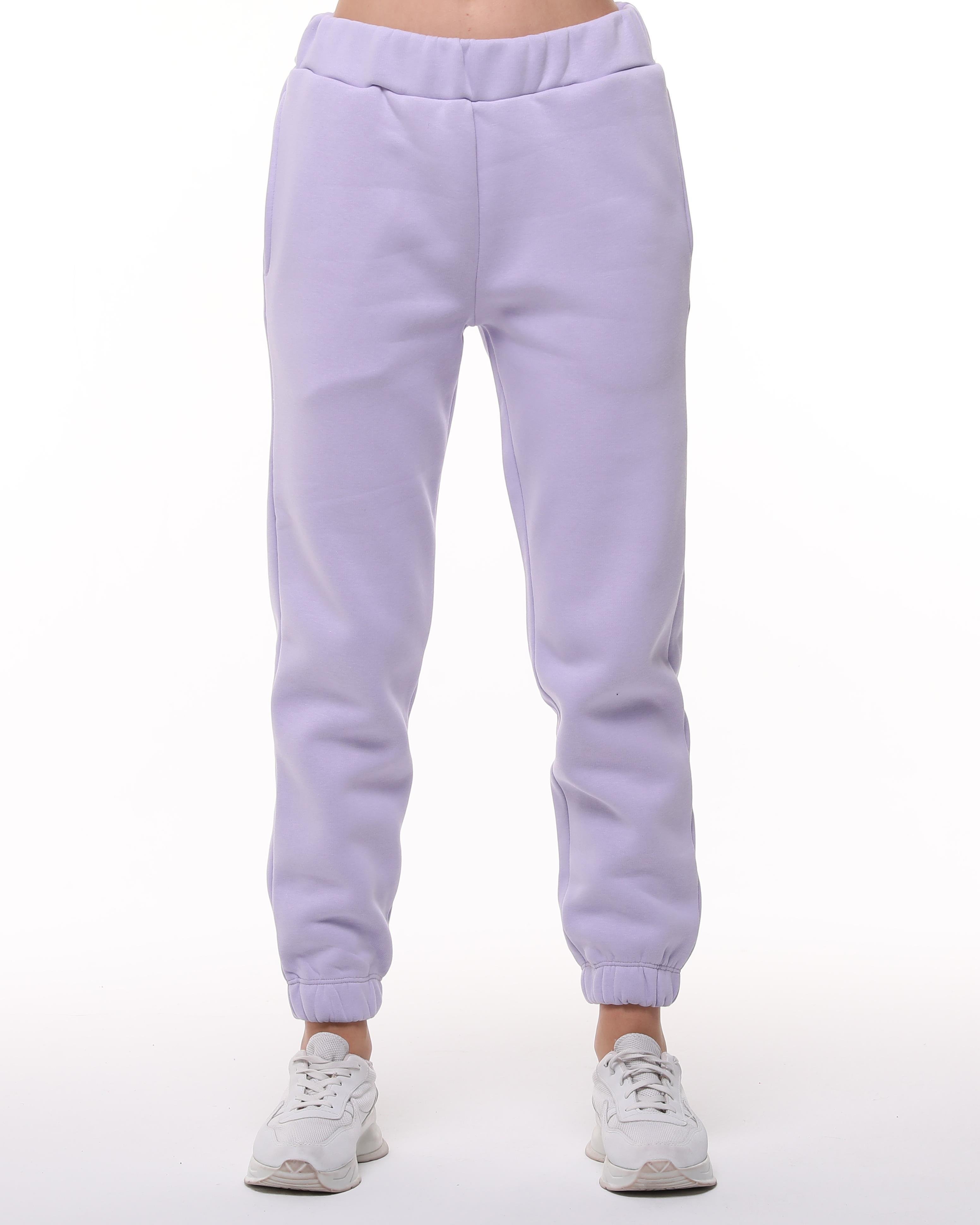 Lila Jogger Şardonlu Eşofman Altı