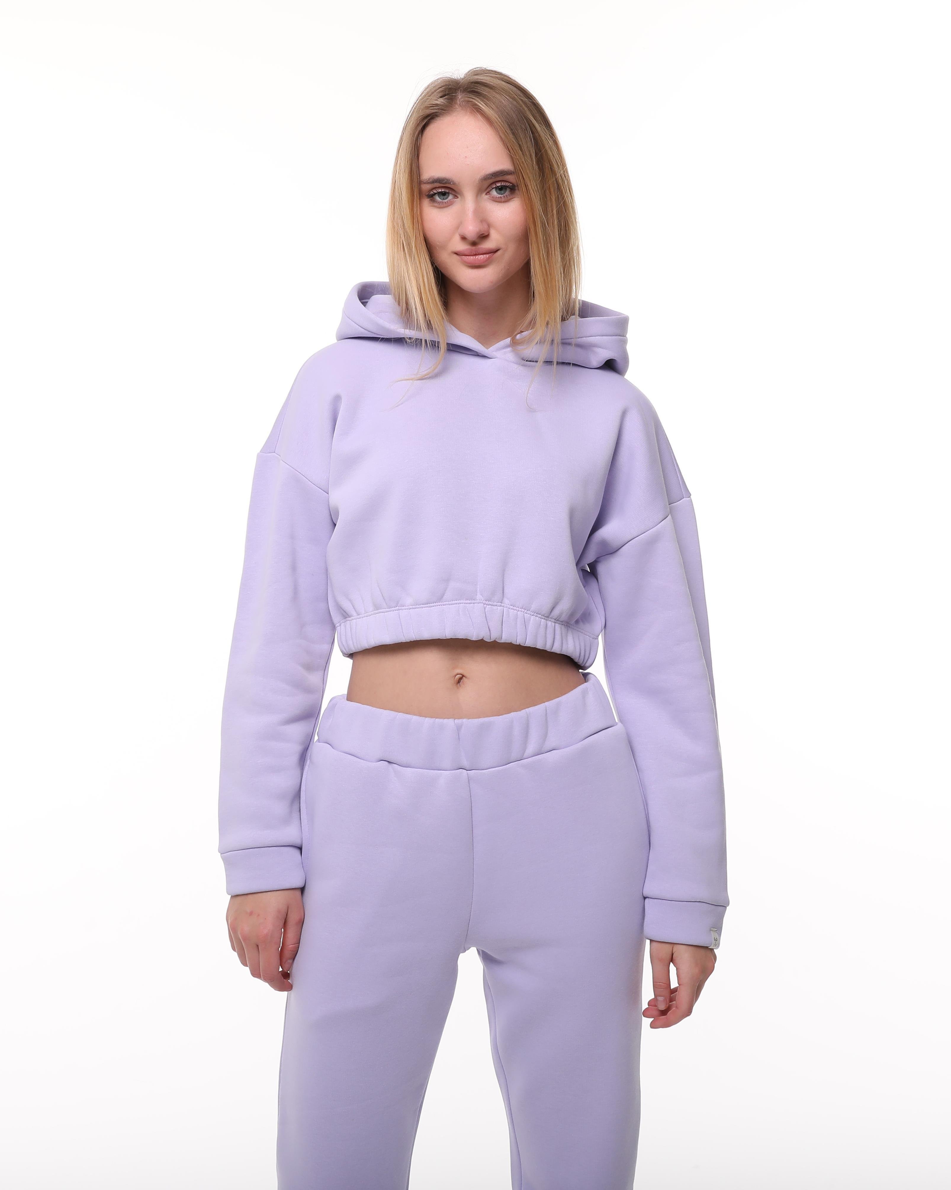 Lila Şardonlu Sweatshirt