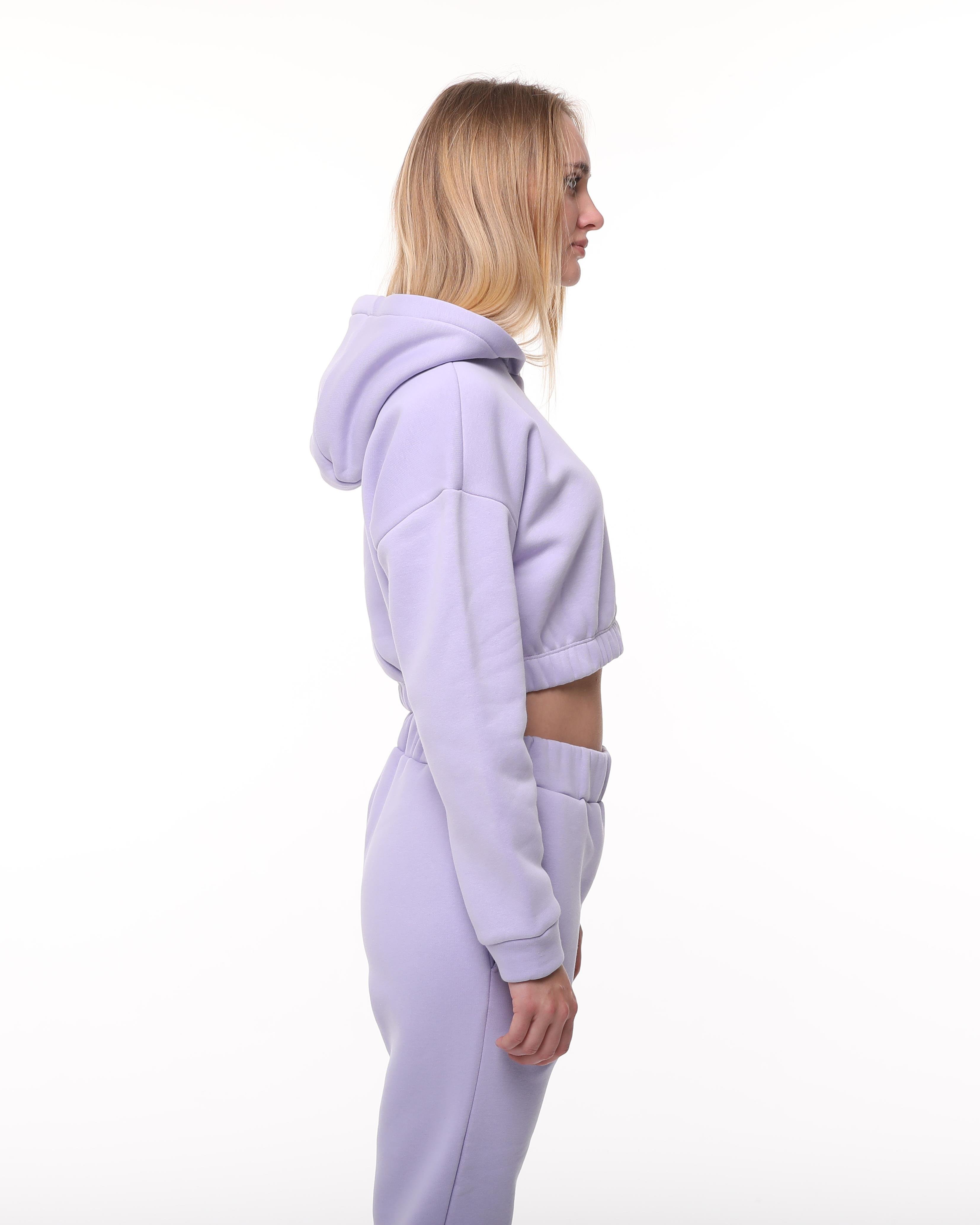 Lila Şardonlu Sweatshirt