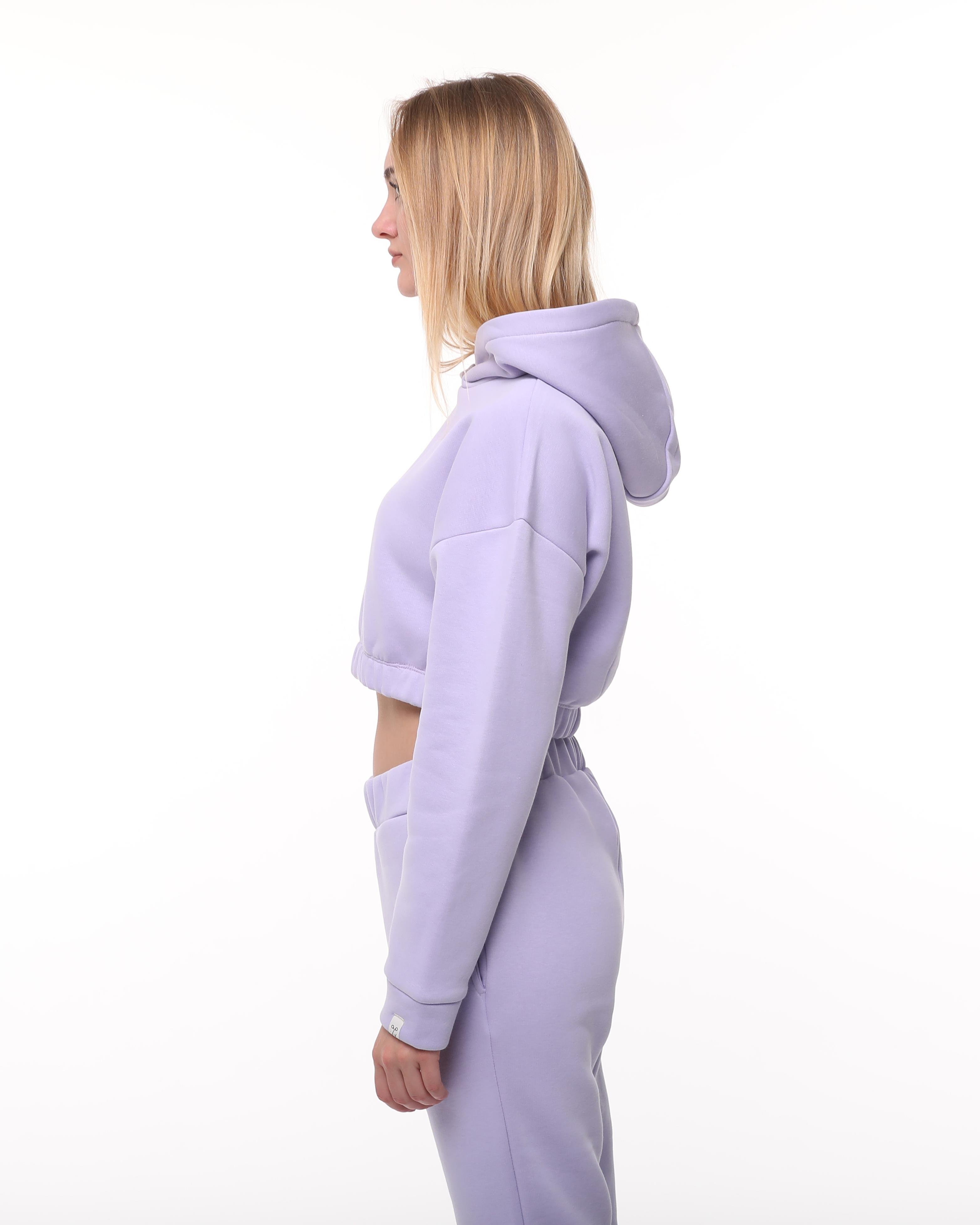Lila Şardonlu Sweatshirt