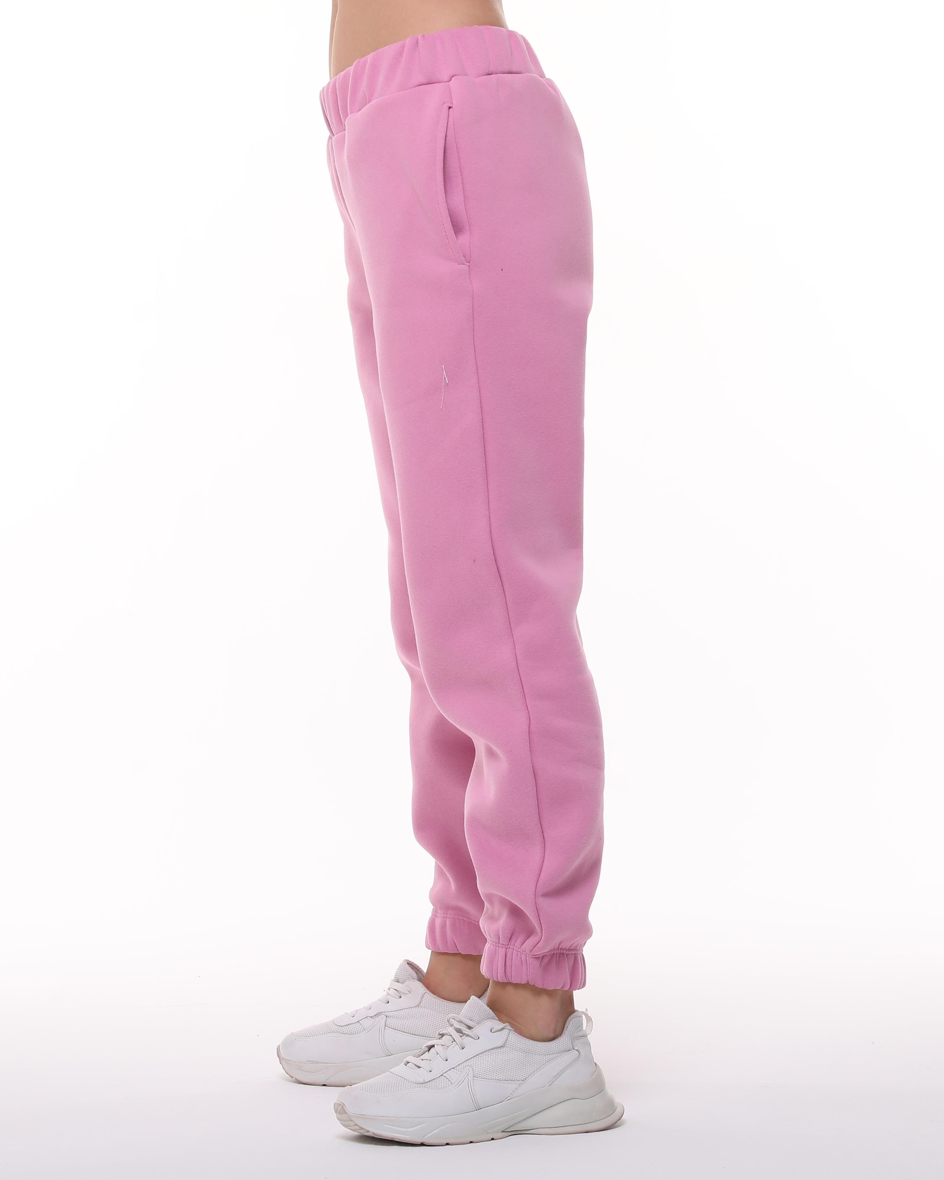 Pembe Jogger Şardonlu Eşofman Altı