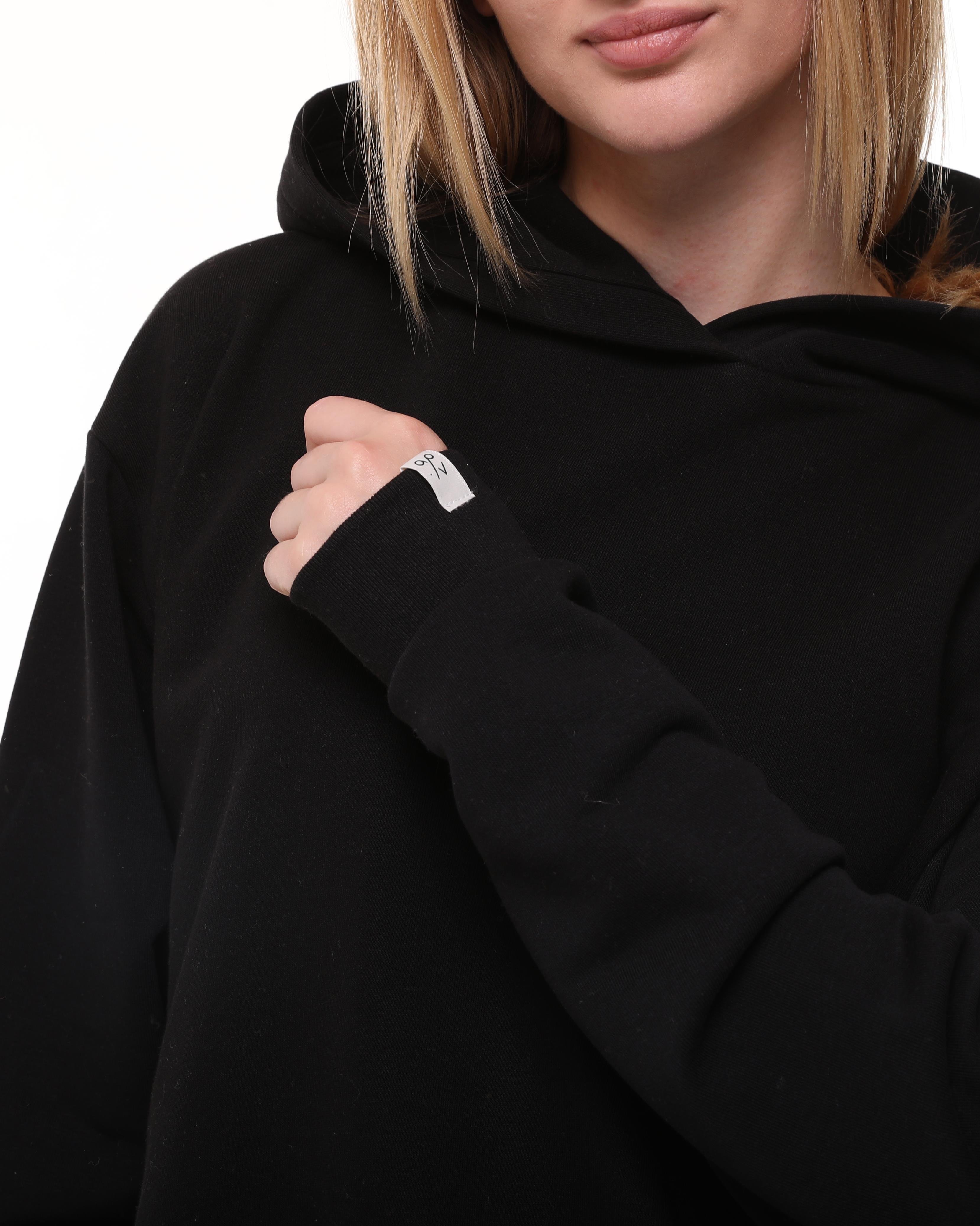 Siyah Oversize Sweatshirt