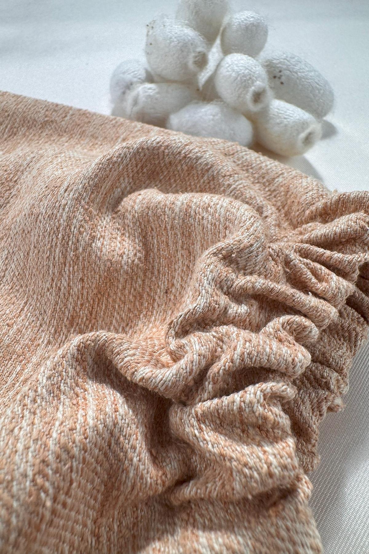 Özel Tasarım %100 Barış İpeği-Peace Silk El Dokuma Saf İpek Kese EDIK105