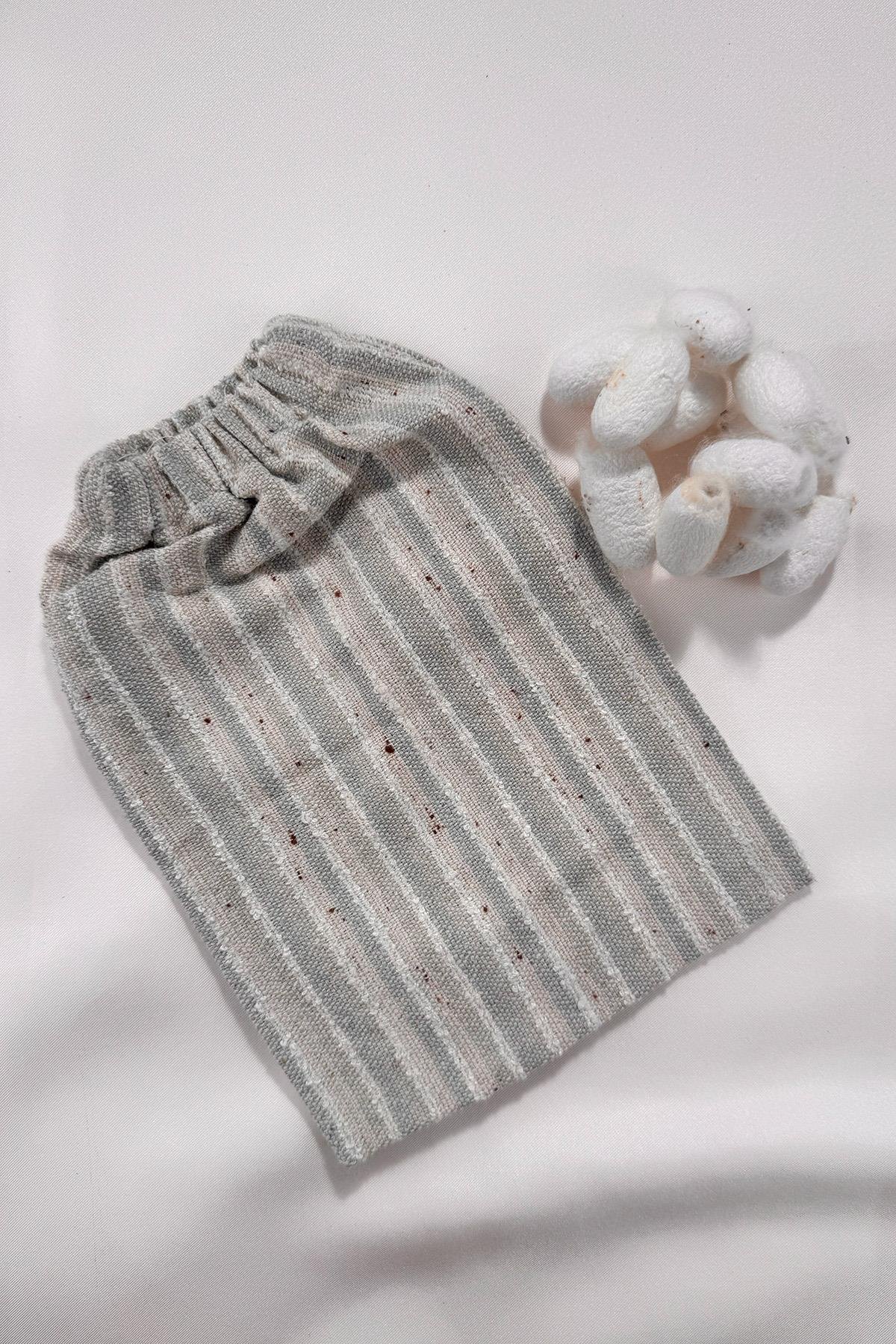 Özel Tasarım %100 Barış İpeği-Peace Silk El Dokuma Saf İpek Kese EDIK106