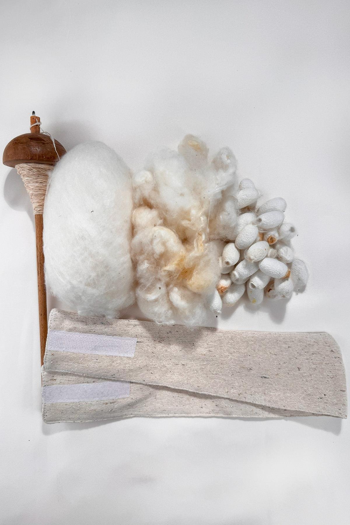 Özel Tasarım  %100 Saf İpek El Dokuması Uyku Göz Bandı- Barış İpeği/Peace Silk