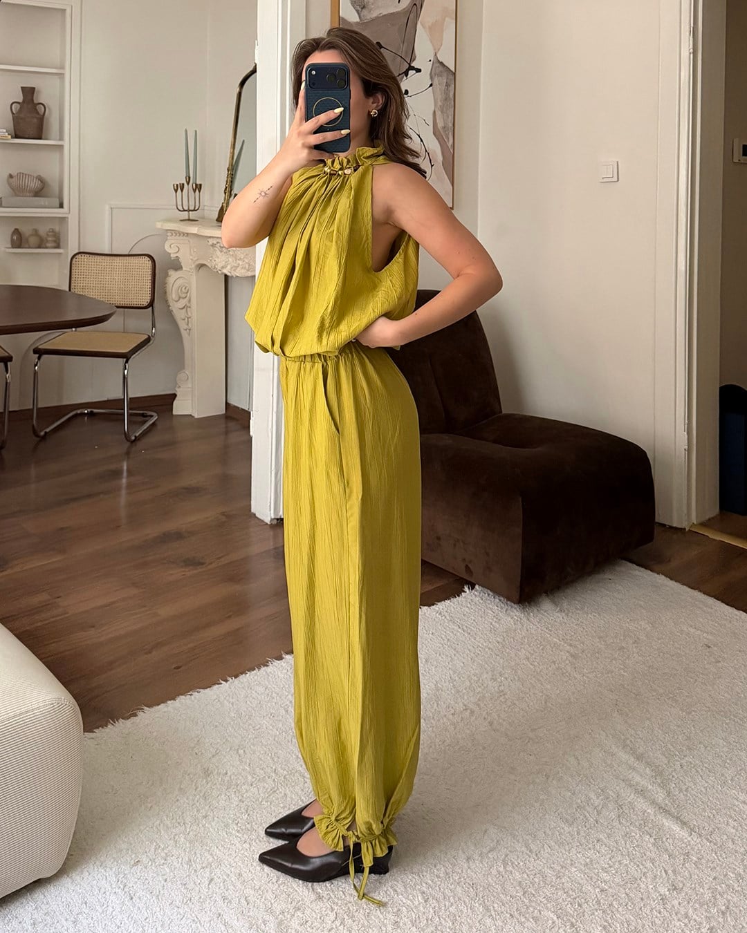 Athena Yeşil Bluz Pantolon Takım