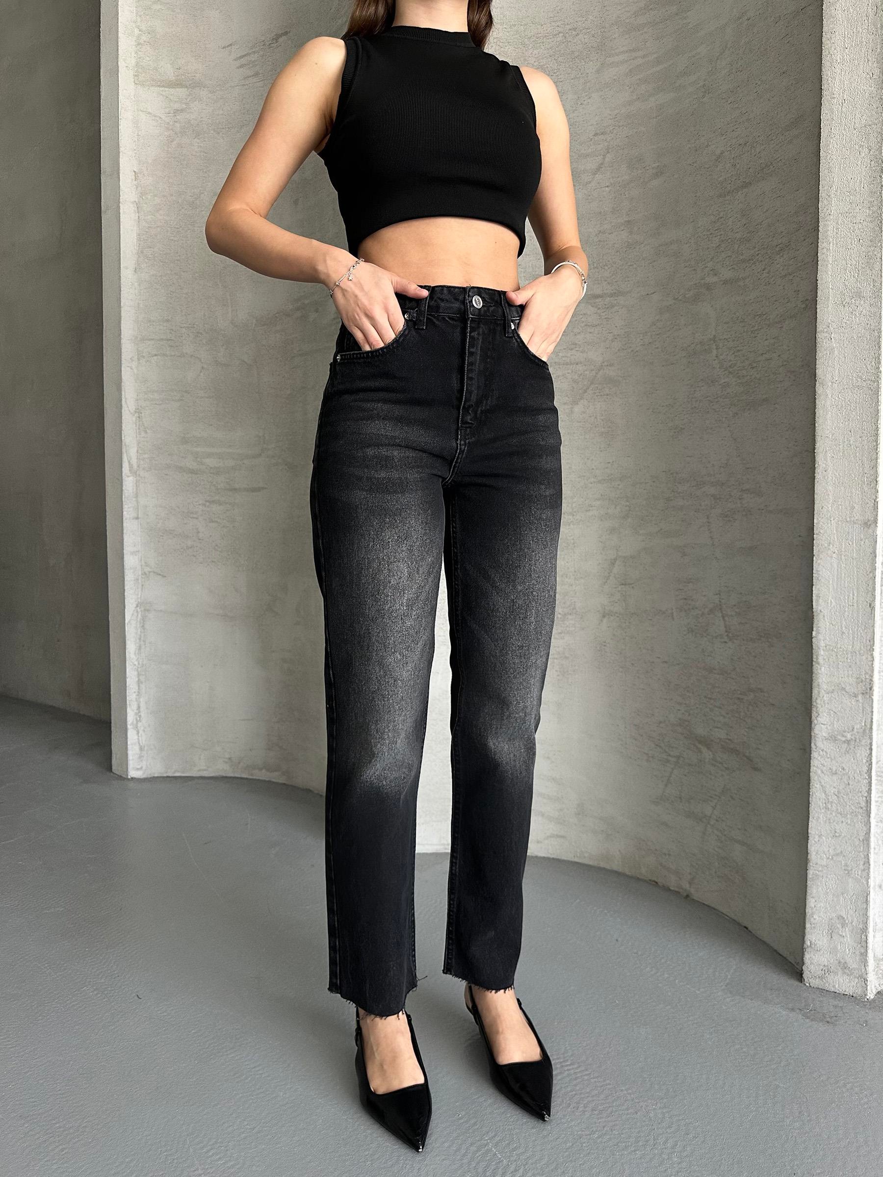 Cindy Siyah Blue Jean Pantolon