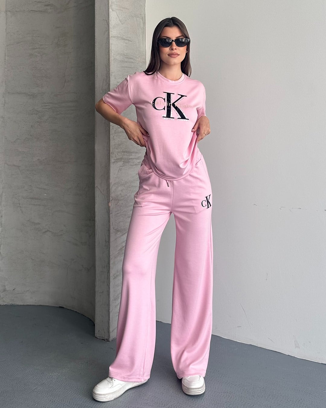 Ck Pembe Eşofman Takımı