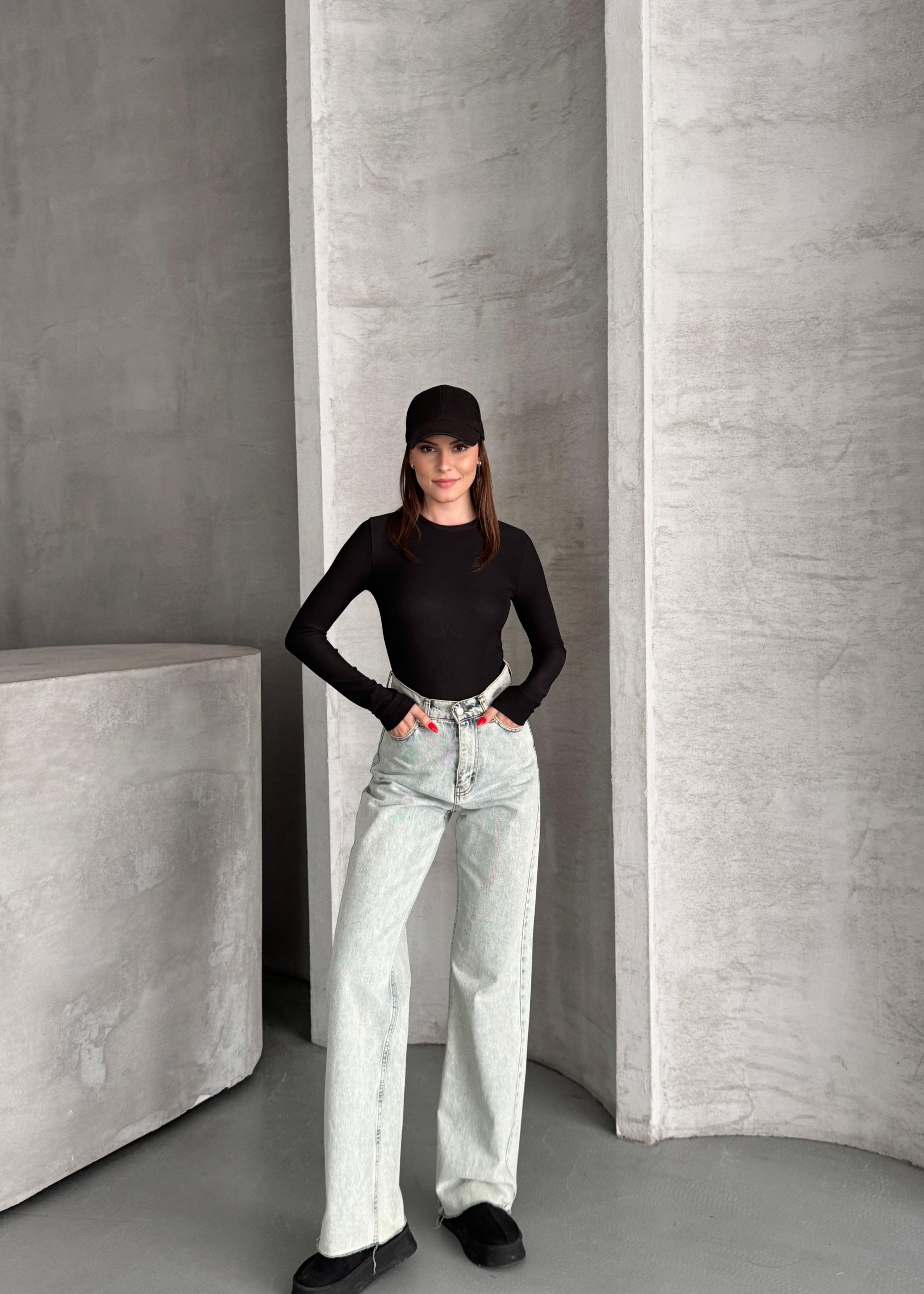 Klasik Siyah Bodysuit